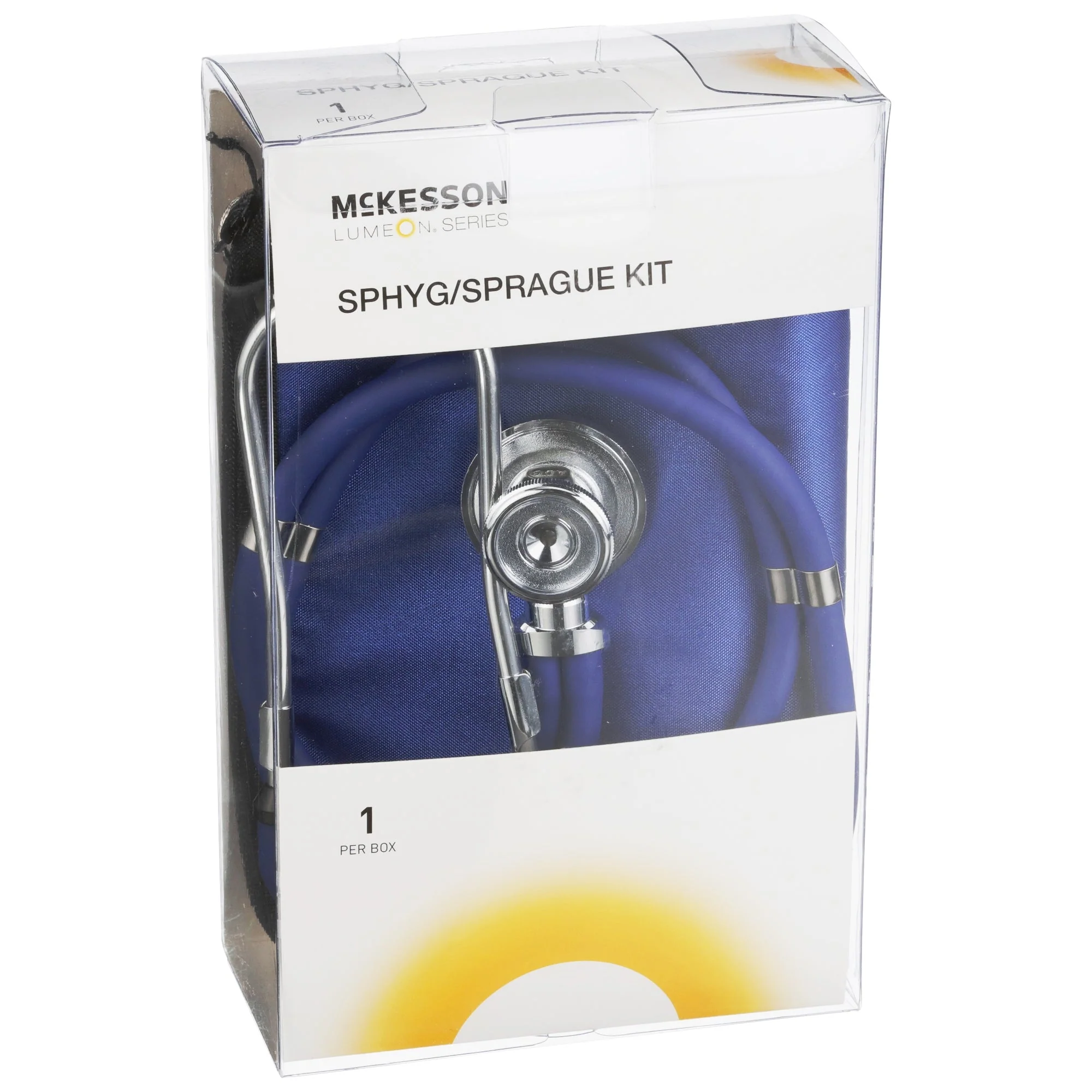 McKesson Brand McKesson Lumeon Aneroid Sphygmomanometer/Sprague Kit, Blue (10/CS) - Image 2