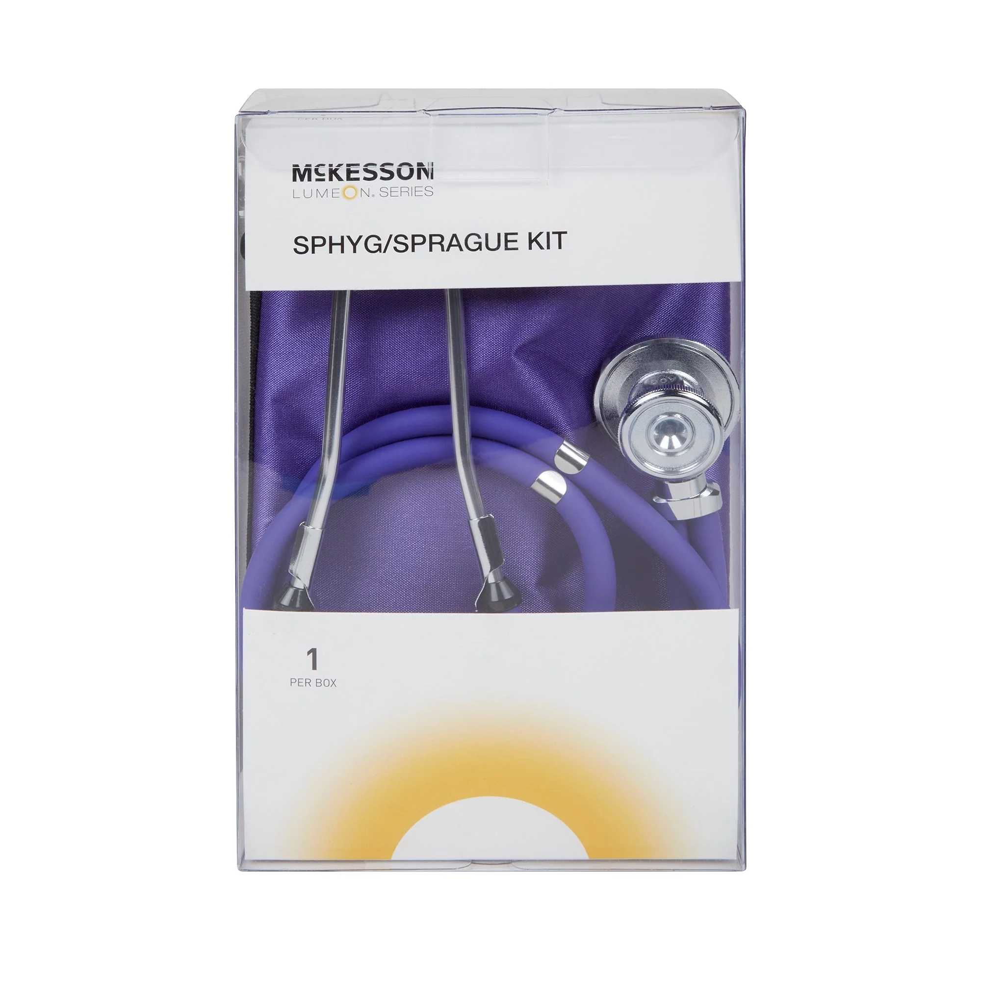 McKesson Brand McKesson Lumeon Aneroid Sphygmomanometer/Sprague Kit, Purple (10/CS) - Image 2