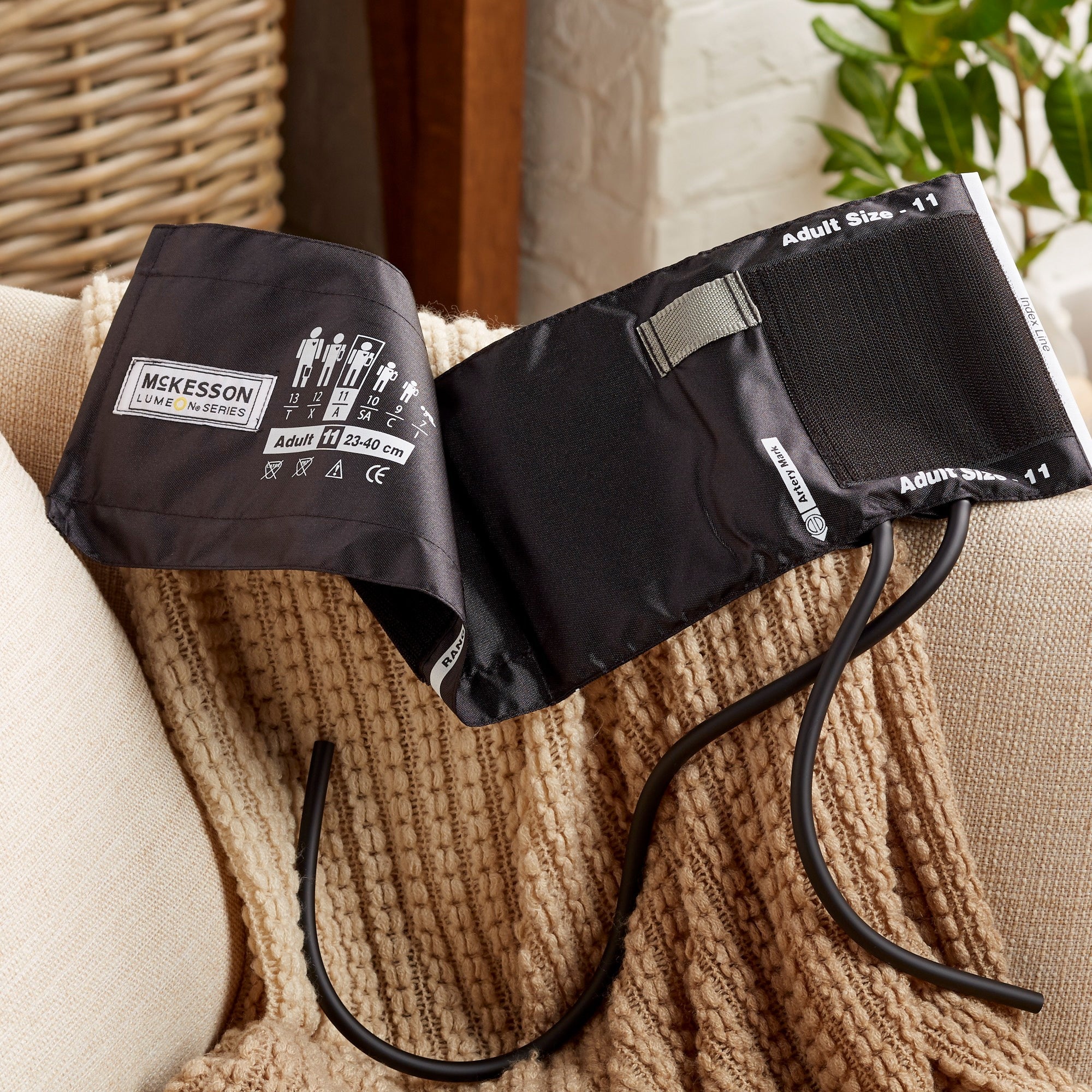 McKesson Brand McKesson Lumeon Blood Pressure Cuff, Two-Tube Bladder (15/CS) - Image 5