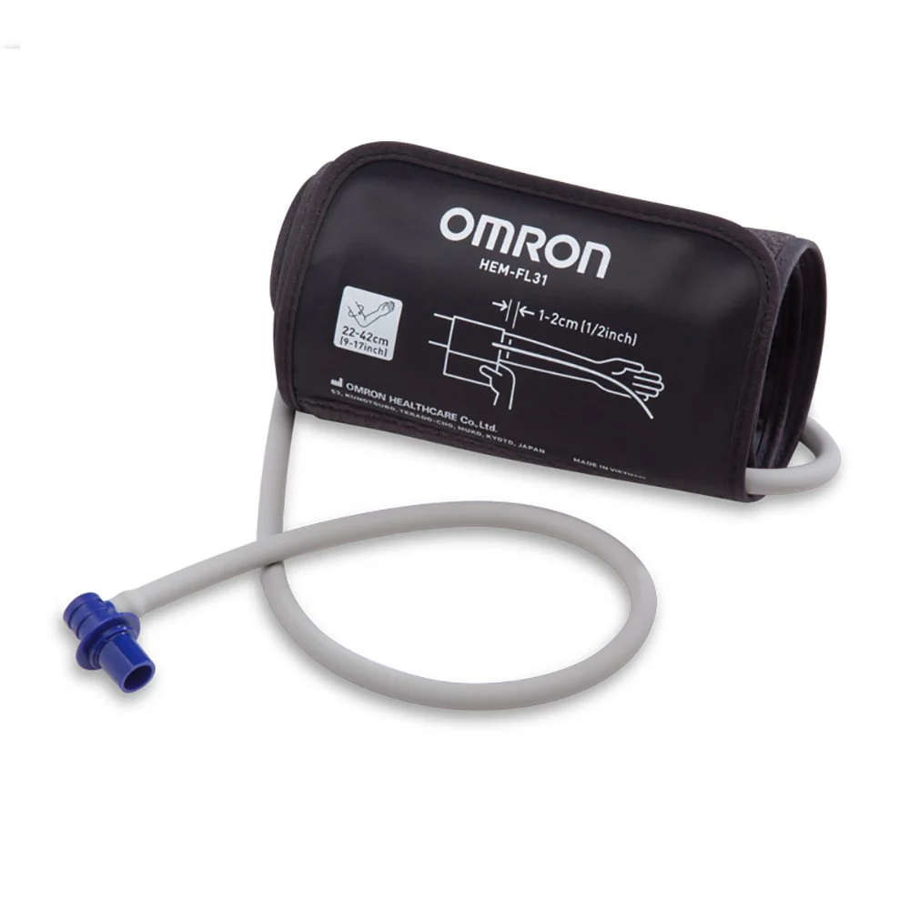 Emerson Healthcare Reusable Blood Pressure Cuff Omron 23 to 45 cm Arm Nylon Cuff Wide Range Adult Cuff