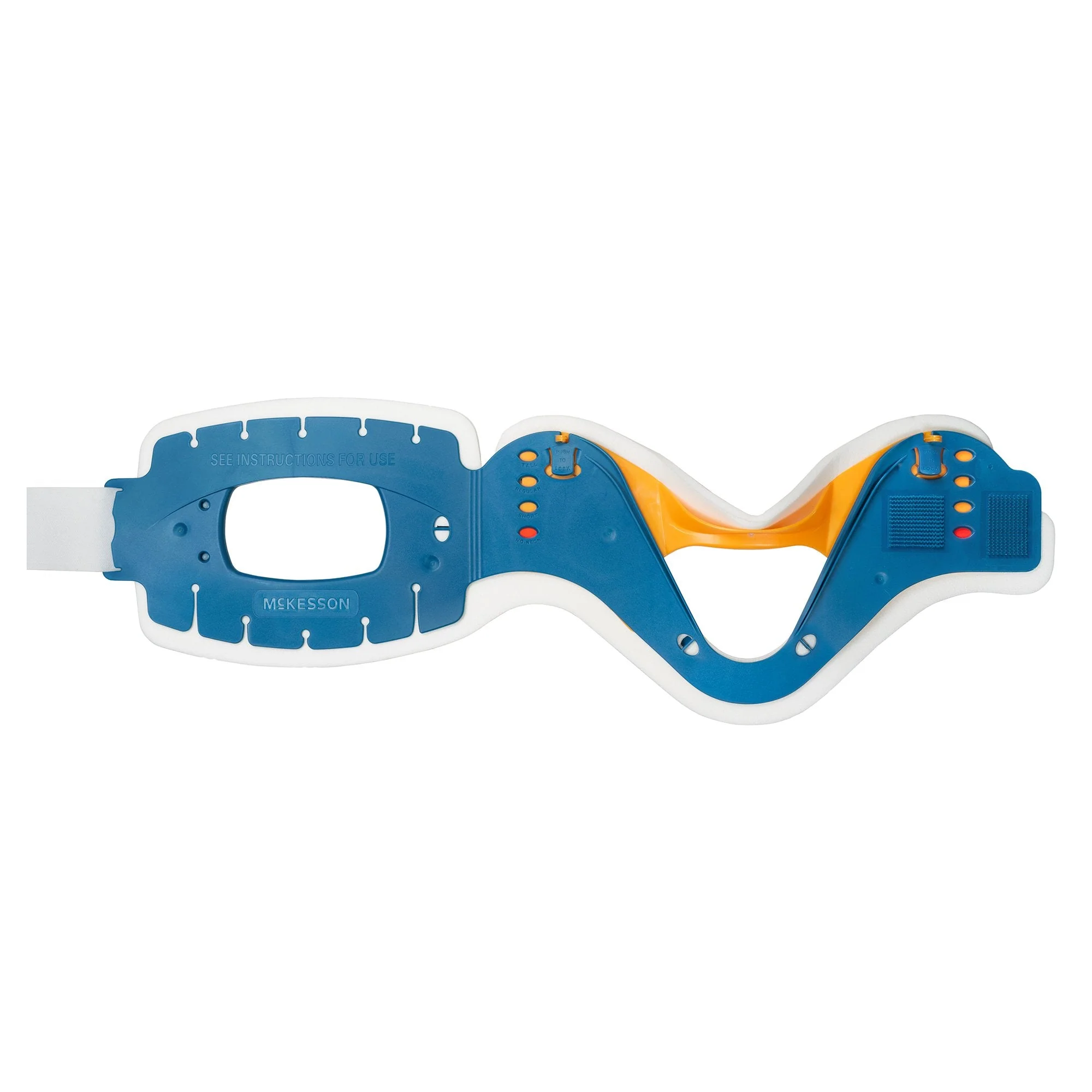 McKesson Brand McKesson Rigid Cervical Collar, One-Piece / Trachea Opening, One Size Fits Most (50/CS) - Image 2