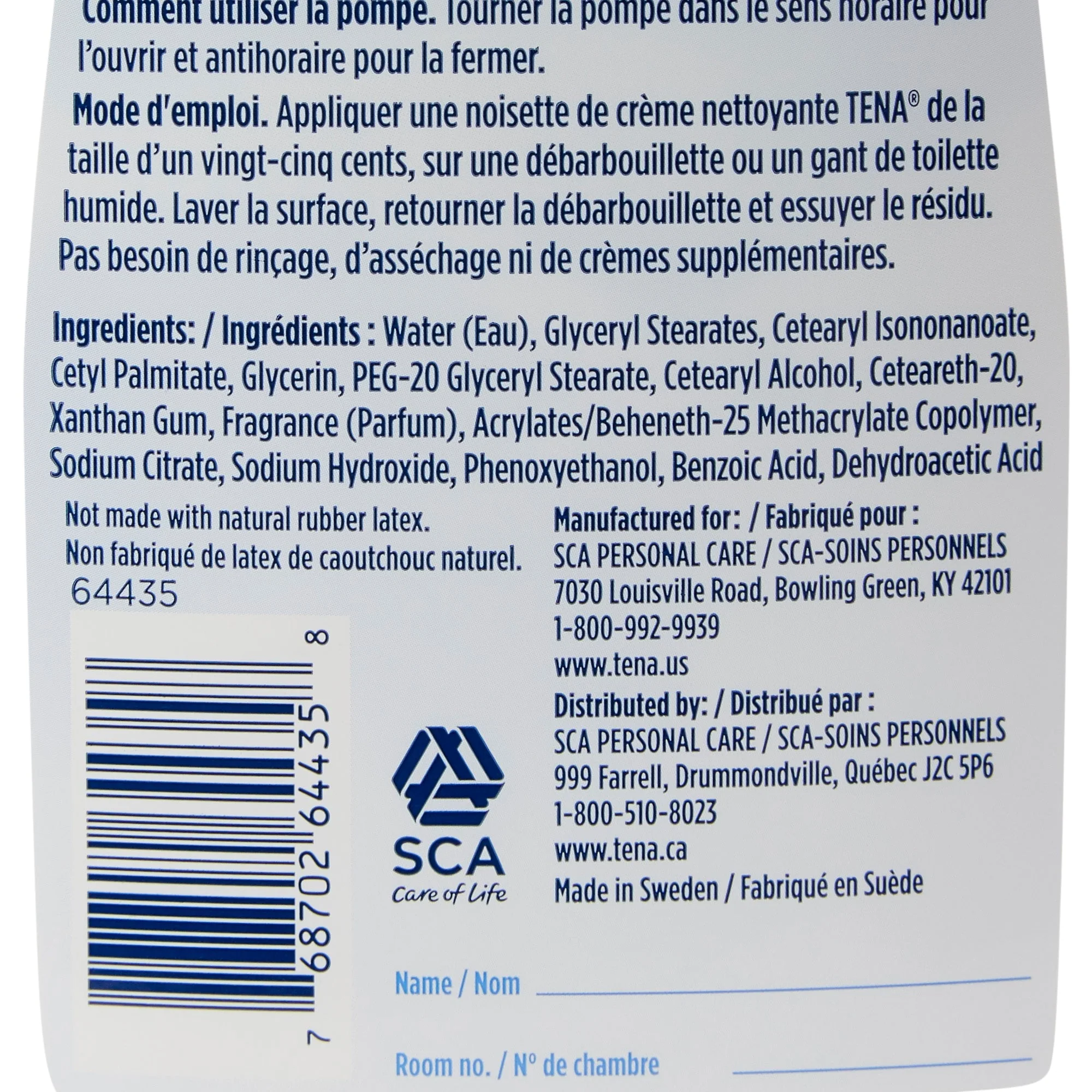 Essity HMS North America Inc Tena Body Wash Cleansing Cream, Alcohol-Free 3-in-1 Formula, Scented, 1,000 mL (8/CS) - Image 4