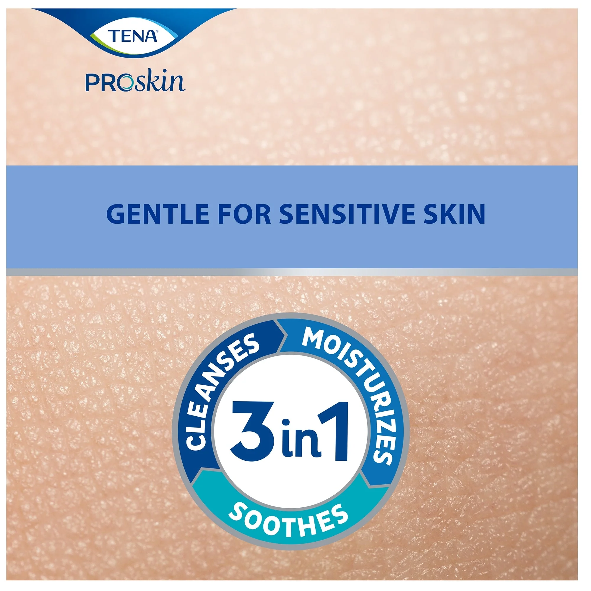 Essity HMS North America Inc Tena Body Wash Cleansing Cream, Alcohol-Free 3-in-1 Formula, Unscented, 1000 mL (8/CS) - Image 3