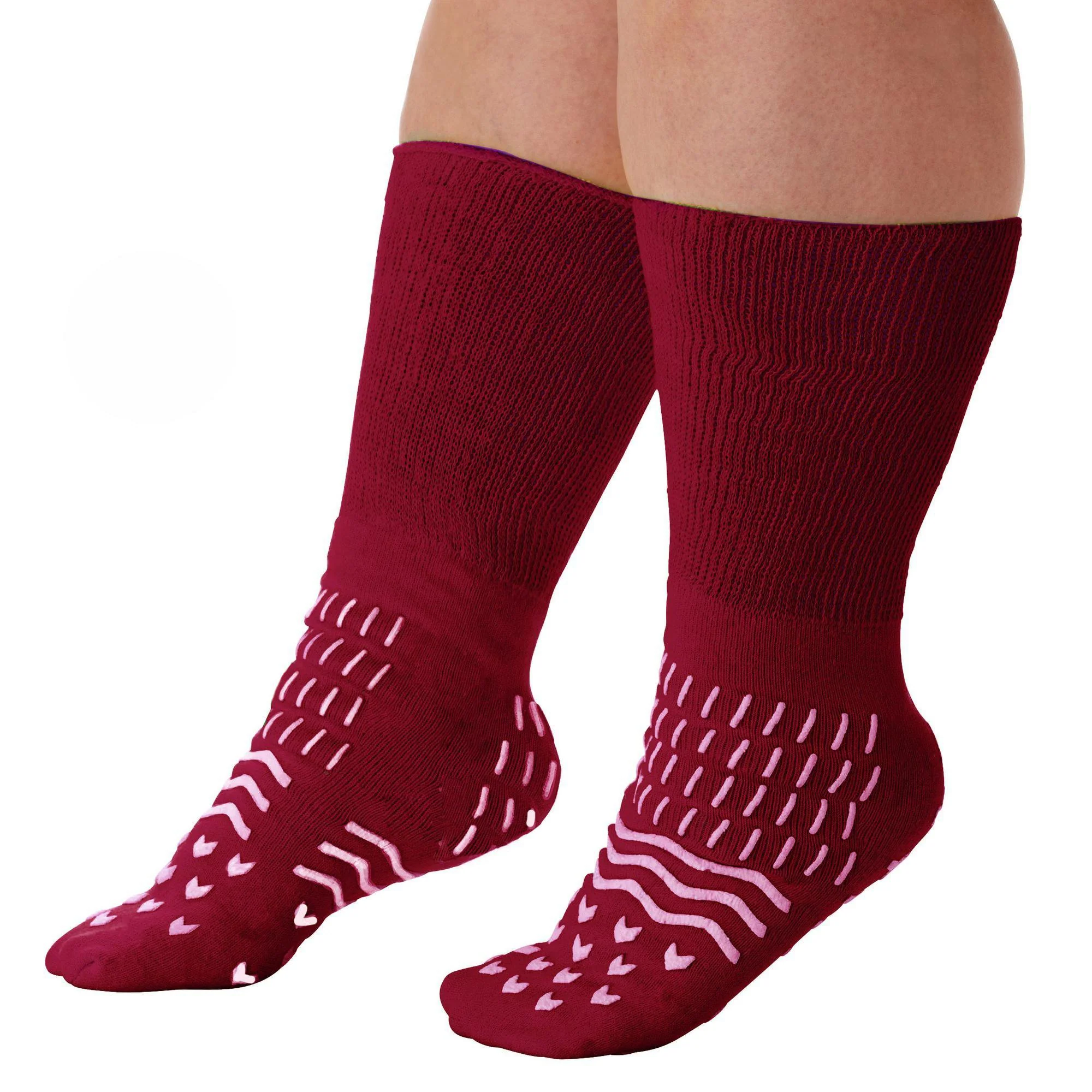 The Pillow Factory Division Confetti Treads Risk Management Patient Safety Footwear, Red, 5X-Large (48/CS)