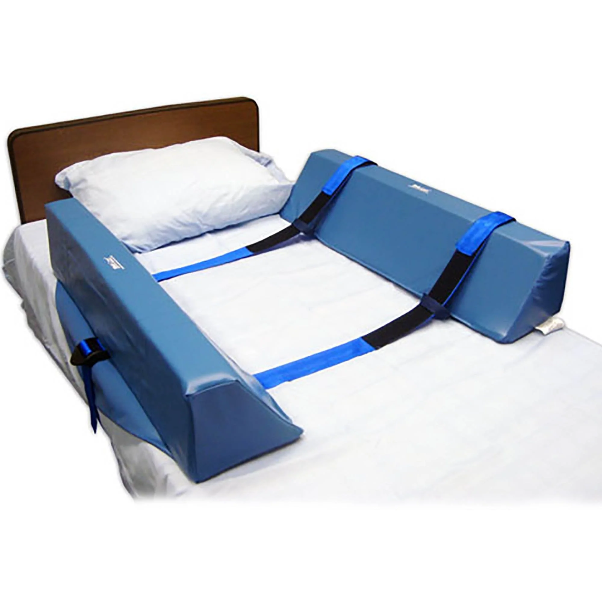 Skil-Care Skil-Care Foam Double Bolster Roll-Control System, 34 x 8 x 7 Inch, Blue