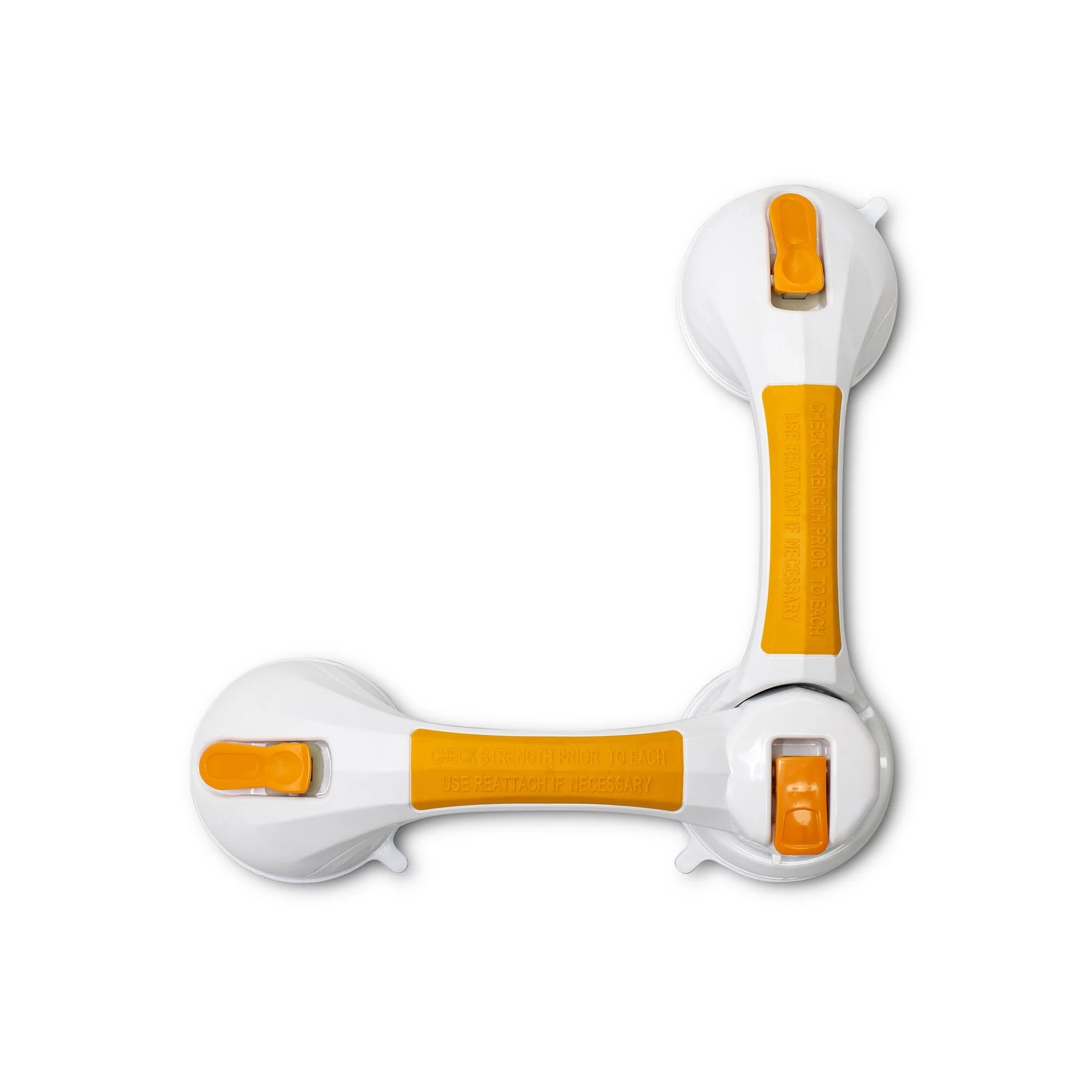 McKesson Brand McKesson Rotating Suction-Cup Grab Bar, White/Yellow Plastic (3/CS) - Image 2