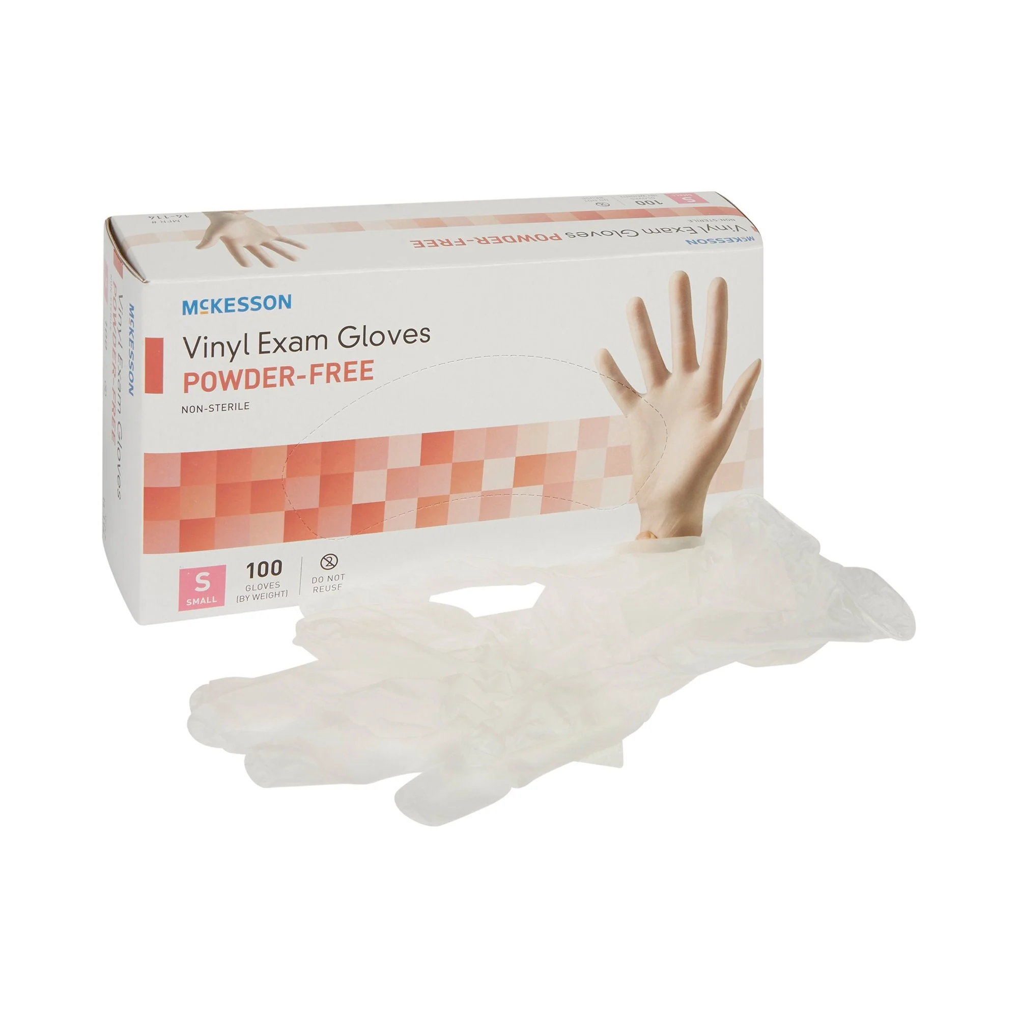 McKesson Brand McKesson Vinyl Exam Glove, Small, Clear (1000/CS)