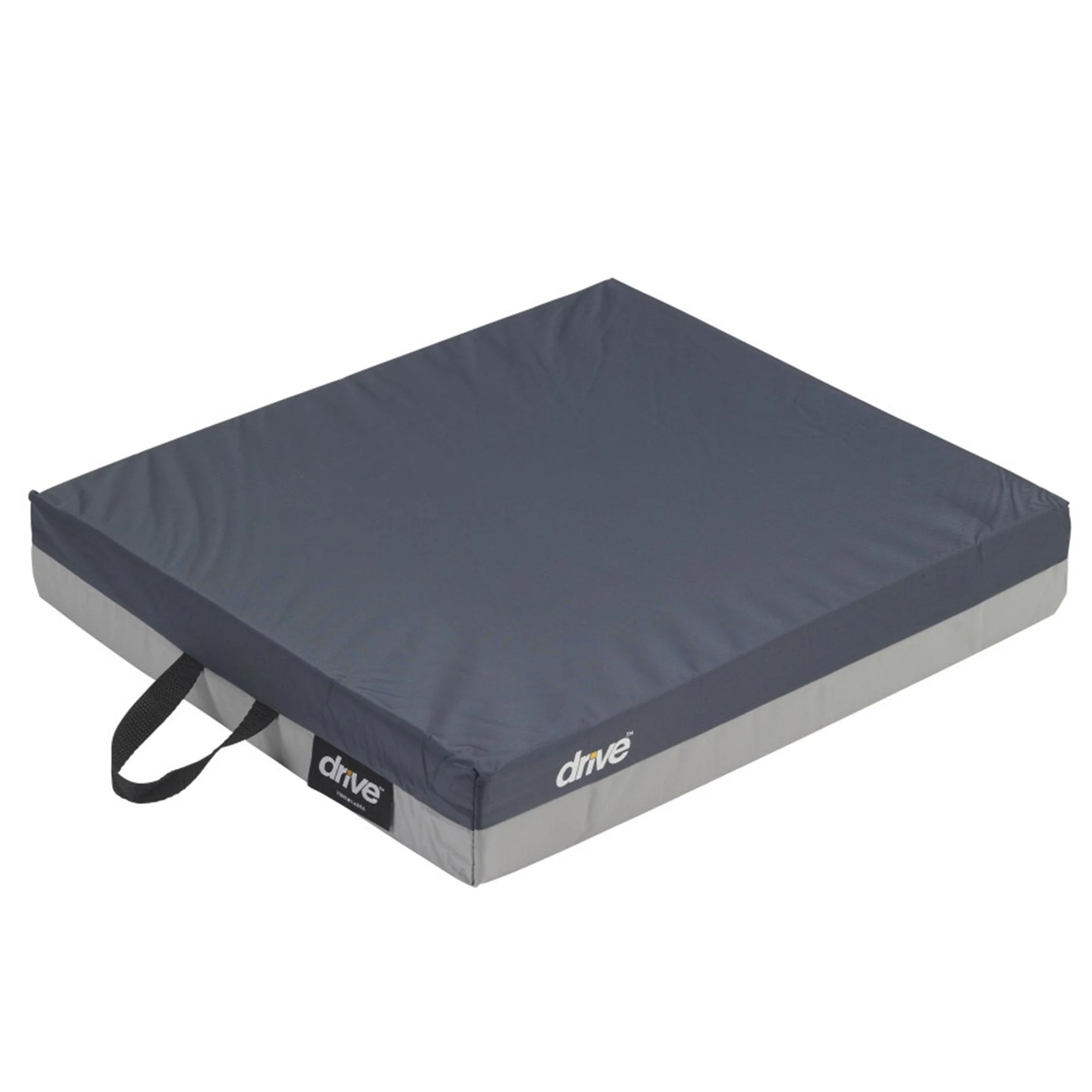 Drive DeVilbiss Healthcare Gel "E" Seat Cushion, 16 in. W x 16 in. D x 3 in. H, Gel / Foam, Blue