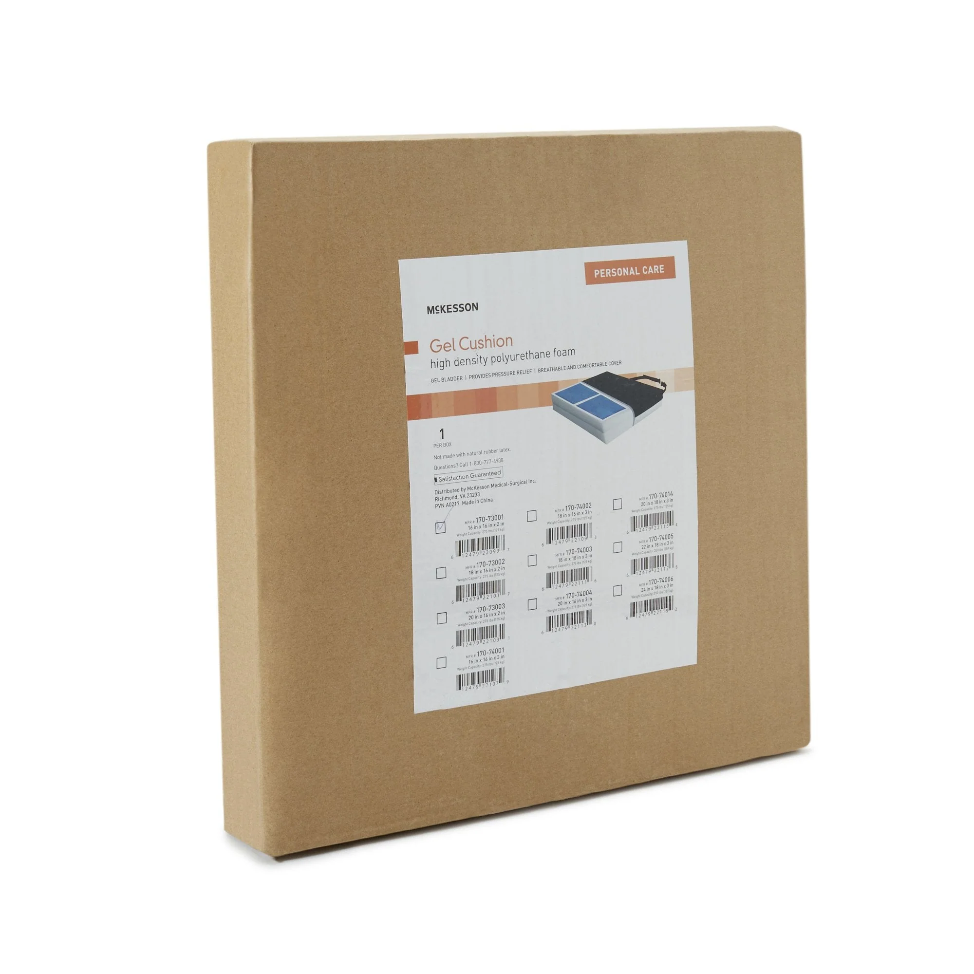 McKesson Brand McKesson Gel Protekt Seat Cushion, 16 x 16 x 2 Inch (4/CS) - Image 5