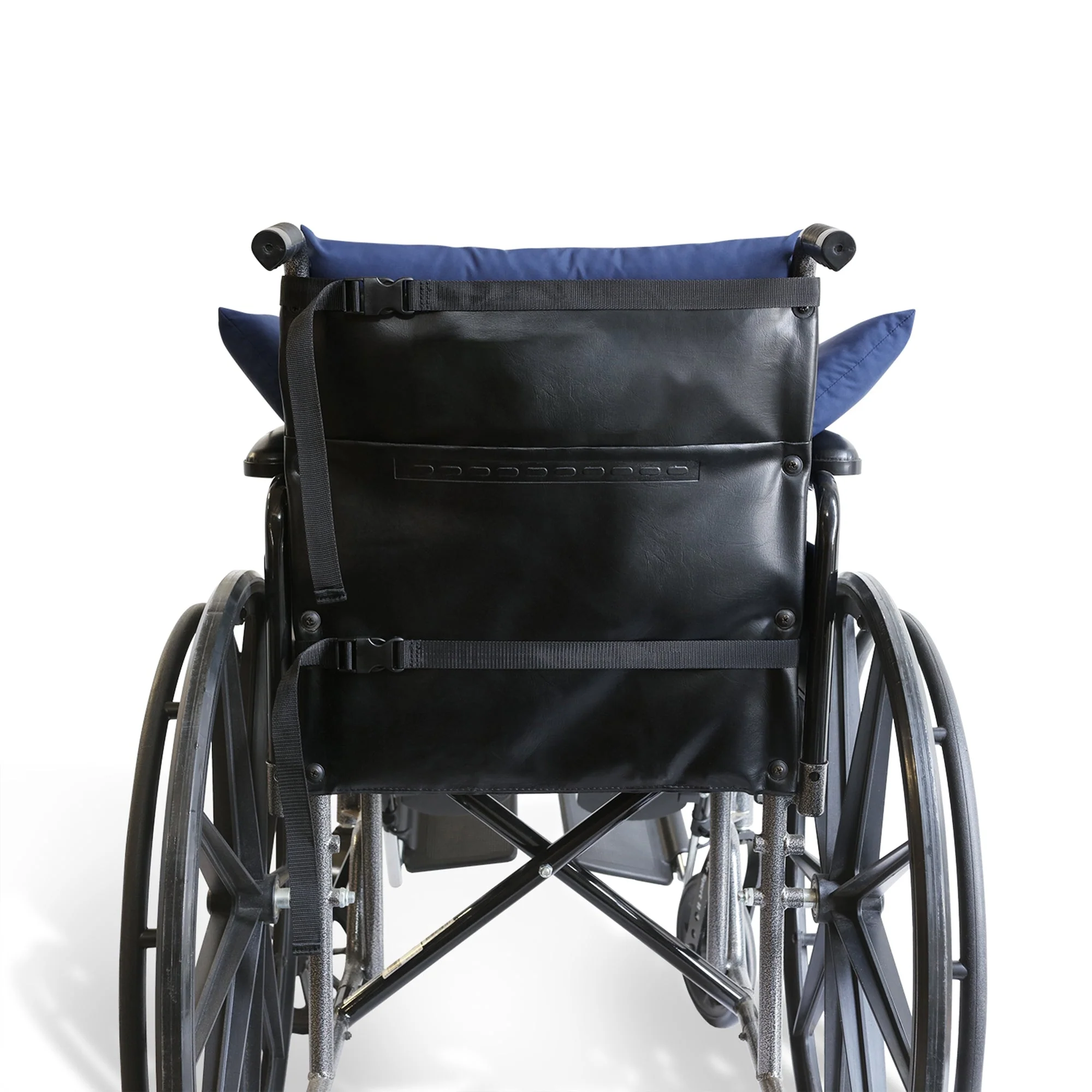 New York Orthopedic NYOrtho Wheelchair Overlay Cushion, 17 in. W x 54 in. D, Fiber, Dark Blue - Image 3