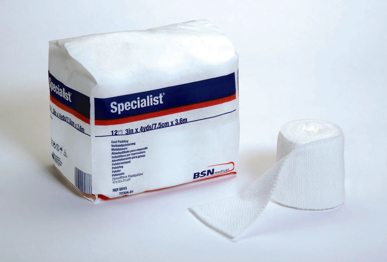 BSN Medical Specialist White Cotton / Rayon Undercast Cast Padding, 6 Inch x 4 Yard (36/CS)