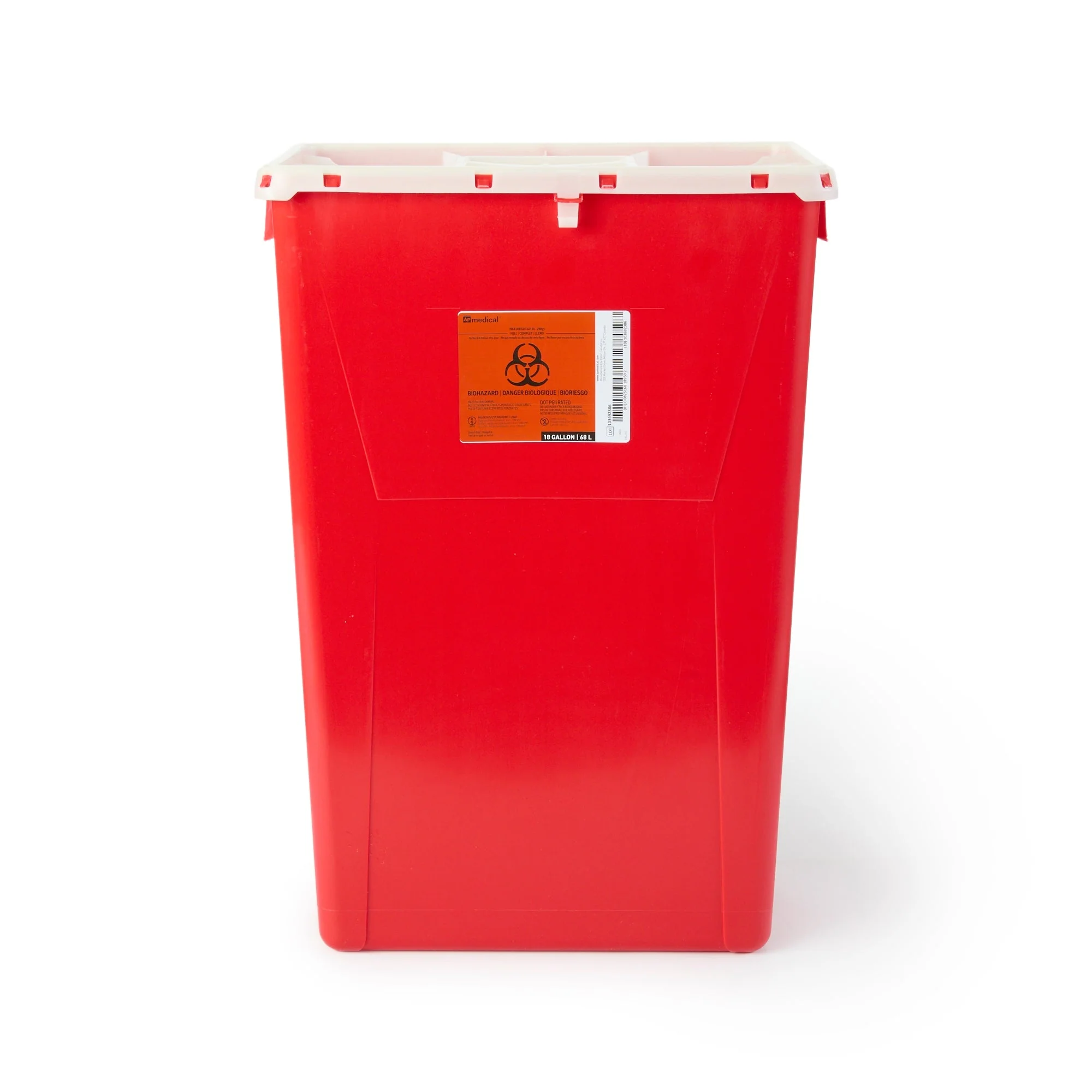 Keter Canada AP Medical Sharps Container, 18 Gallon, 17.3 x 13 x 24.8 Inch (7/CS)
