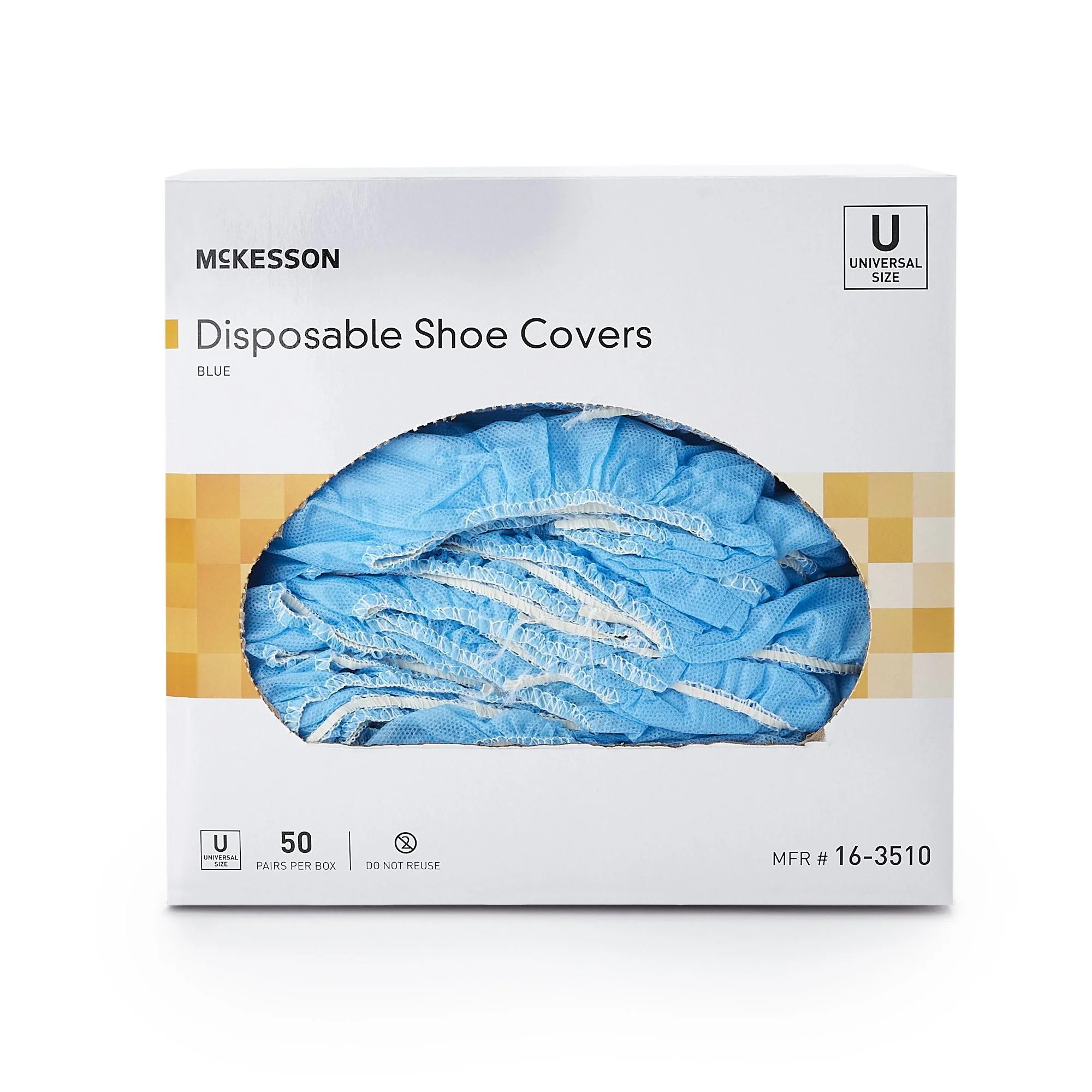 McKesson Brand McKesson Shoe Cover, One Size Fits Most Shoe, High, Nonskid Sole, Blue (150/CS) - Image 3