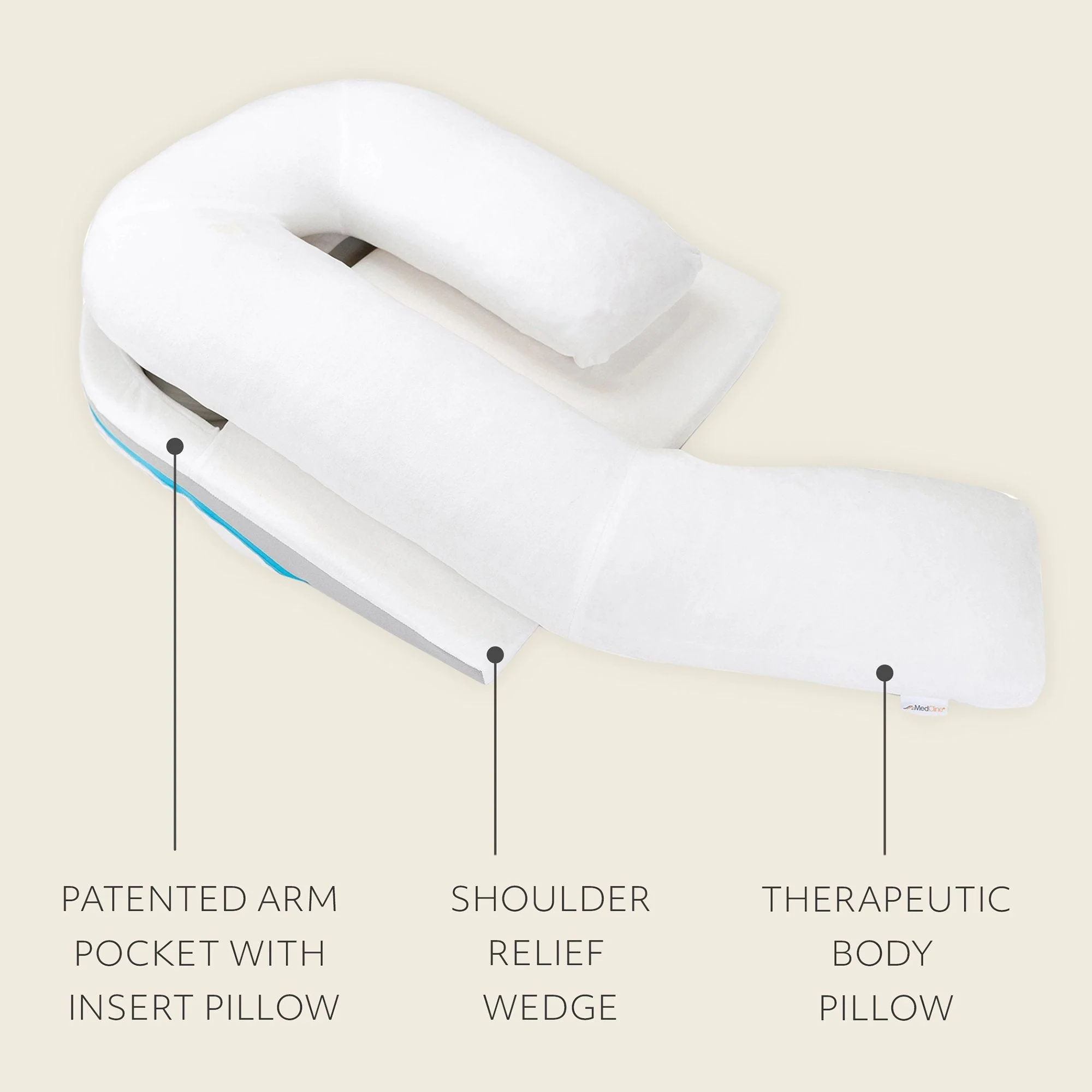 MedCline MedCline Shoulder Relief System Bundle, L, 5'10" & Up - Image 2