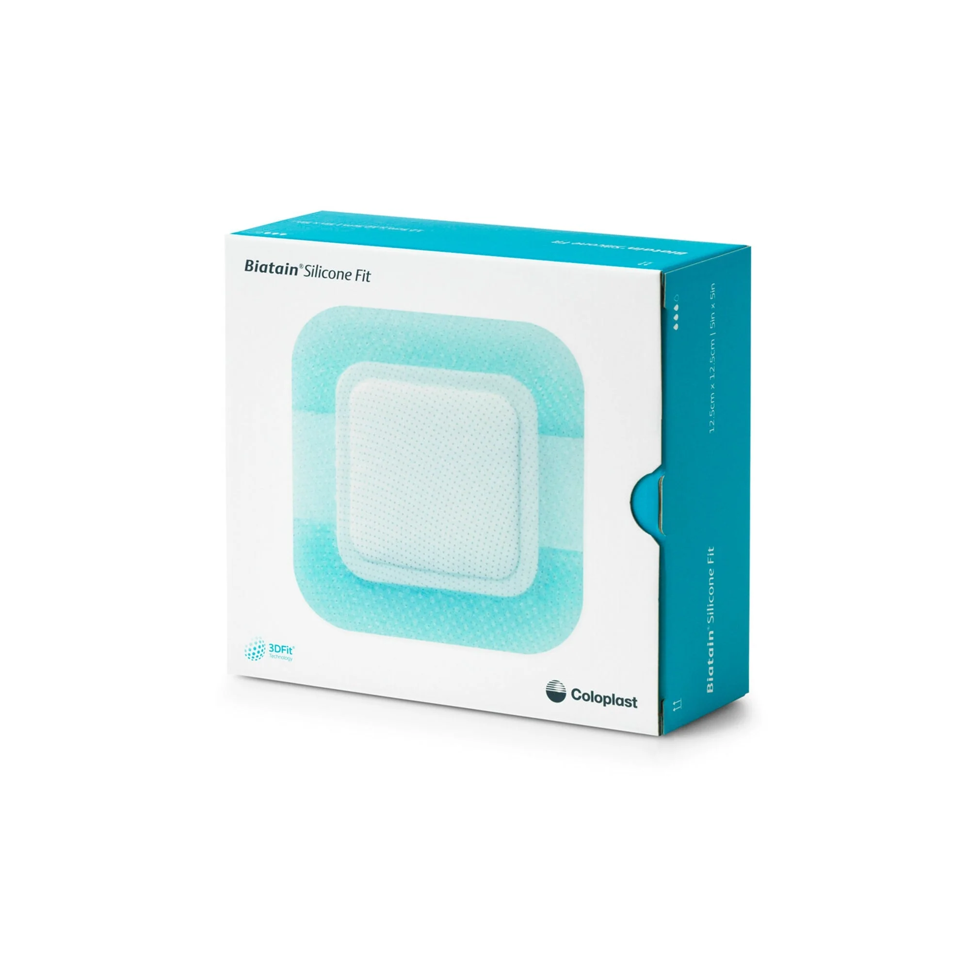 Coloplast Silicone Foam Dressing Biatain Silicone Fit 5 X 5 Inch With Border Film Backing Silicone Adhesive Square Sterile (10/BX) - Image 2