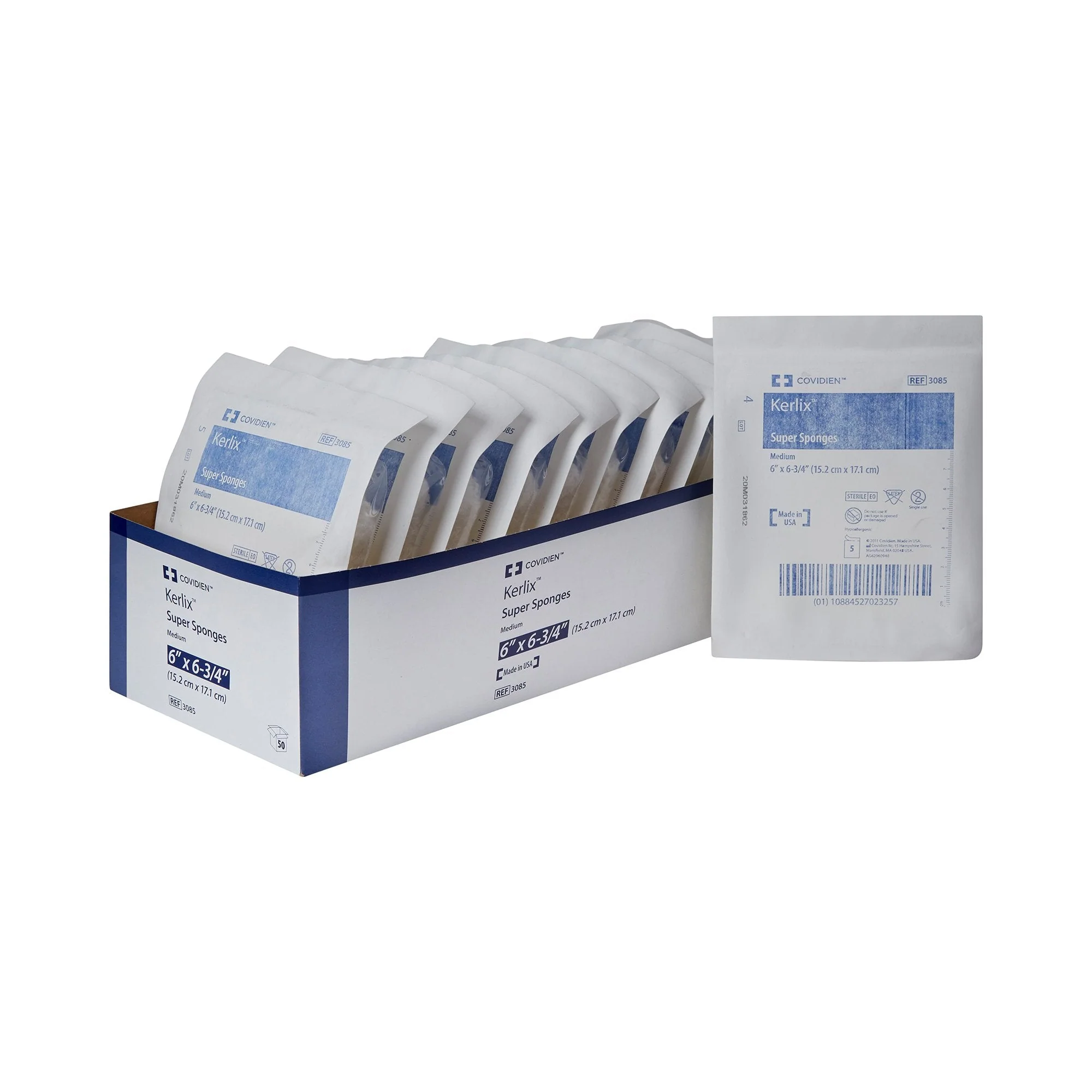 Cardinal Kerlix Sterile USP Type VII Fluff Dressing, 6 x 6-3/4 Inch (120/CS)
