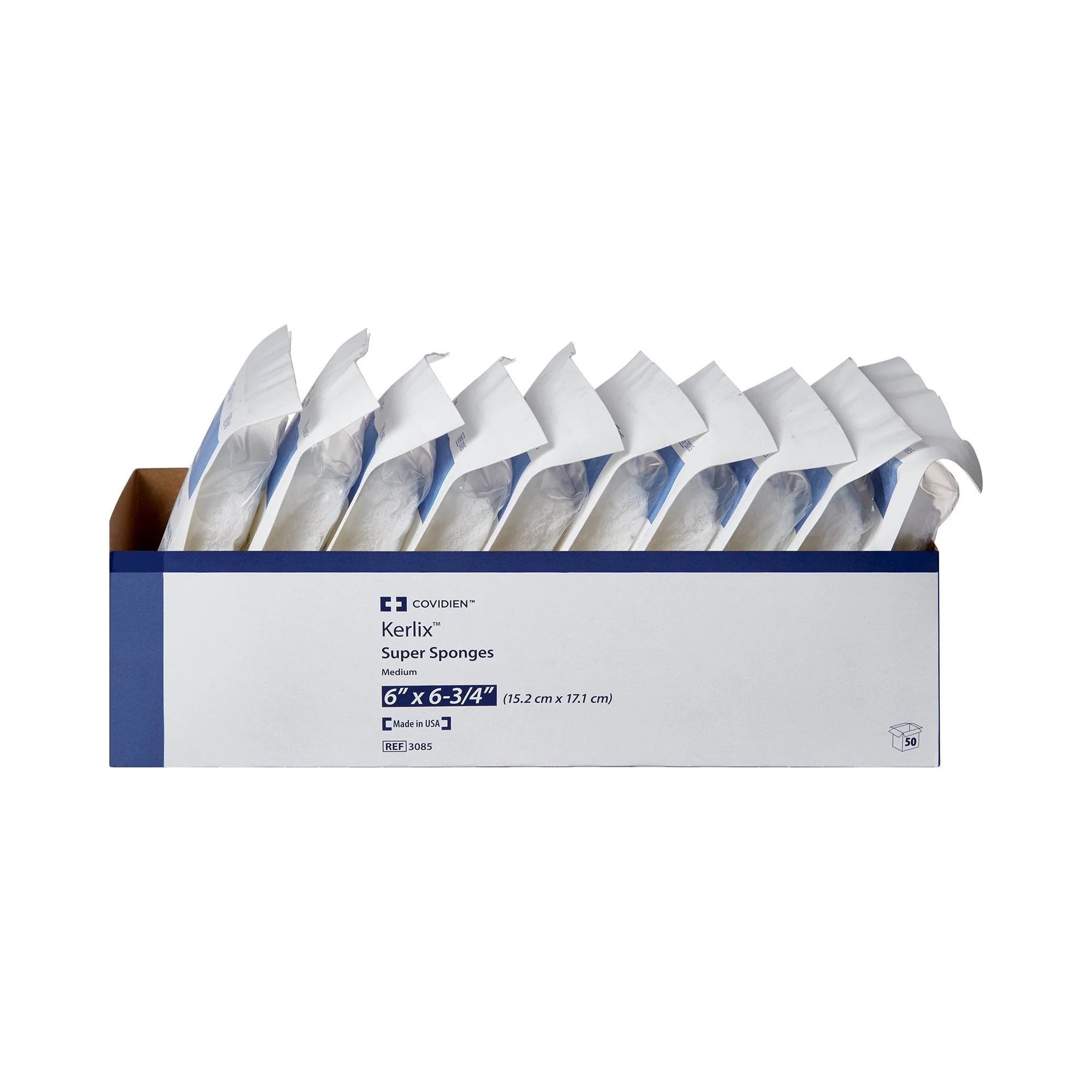 Cardinal Kerlix Sterile USP Type VII Fluff Dressing, 6 x 6-3/4 Inch (120/CS) - Image 2