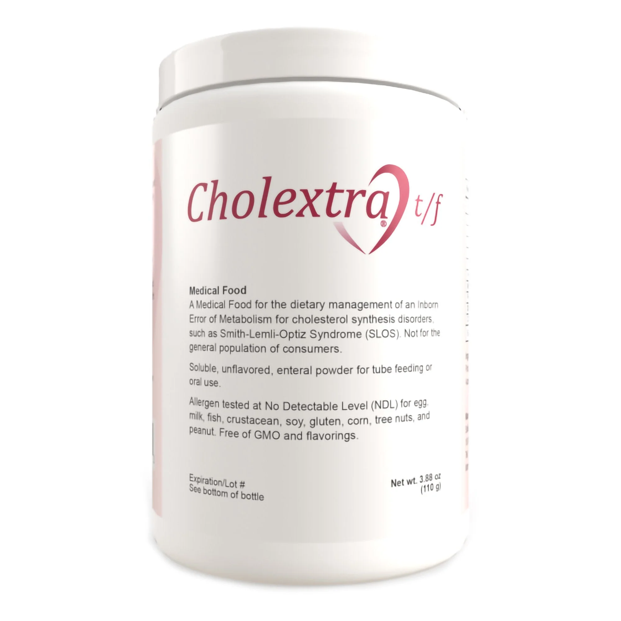 Solace Nutrition Tube Feeding Formula Cholextra t/f Unflavored Powder 110 Gram Jar