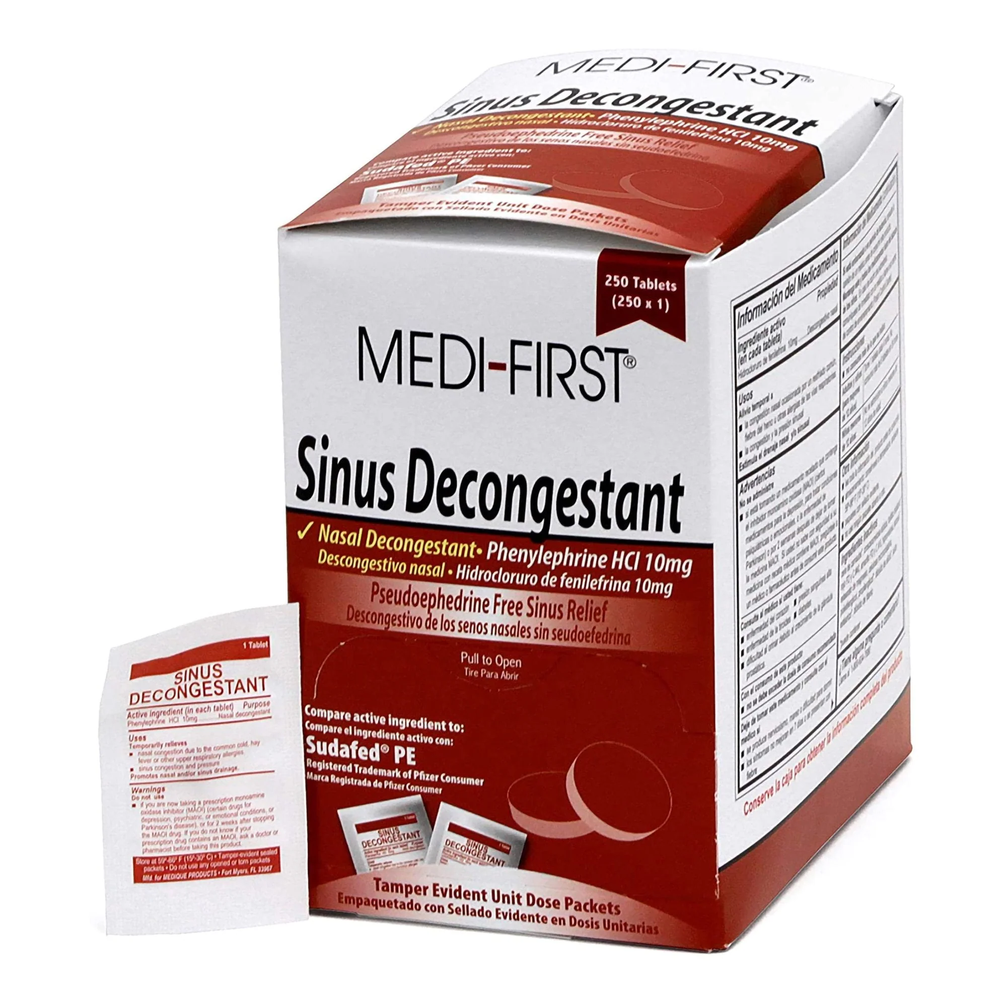 Medique Products Medi-First Phenylephrine HCl Sinus Relief (12/CS)