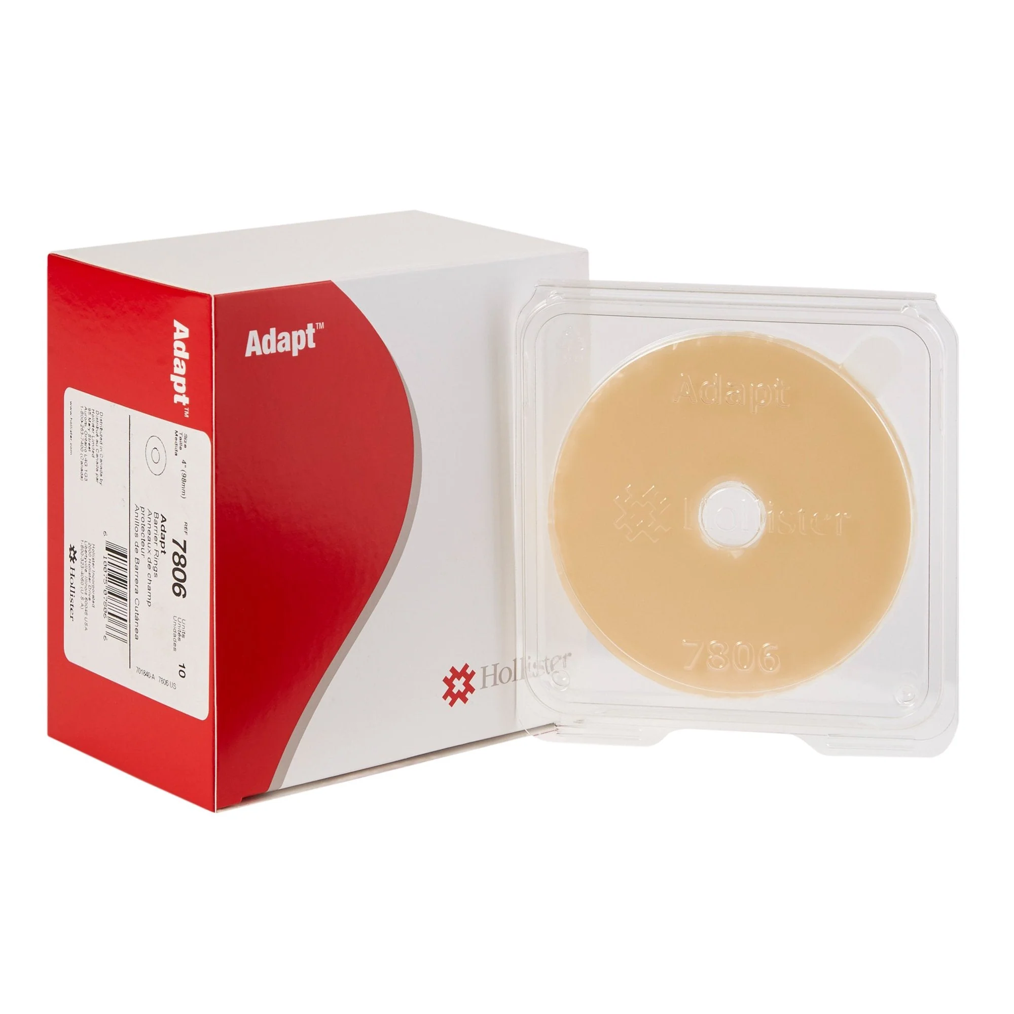 Hollister Adapt Colostomy Skin Barrier Ring, 4 Inch (10/BX)