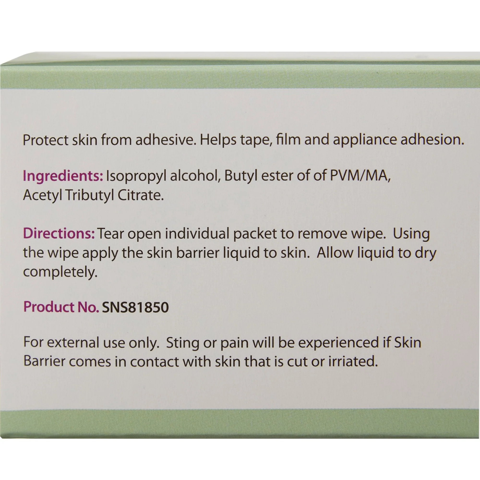 Safe N Simple Safe N Simple Skin Barrier Wipe, 50 Packets per Box (10000/CS) - Image 3