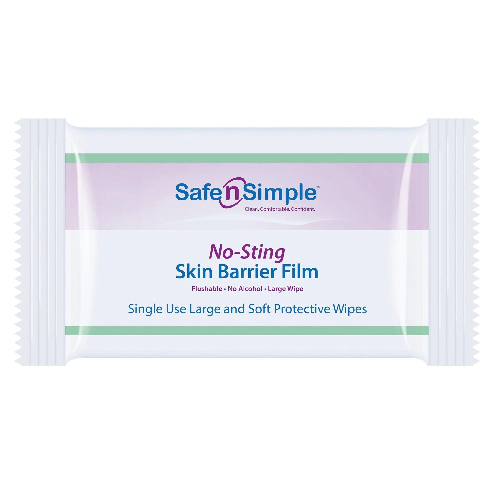 Safe N Simple Safe N Simple No-Sting Skin Barrier Wipe, 5 x 7 Inch (600/CS)