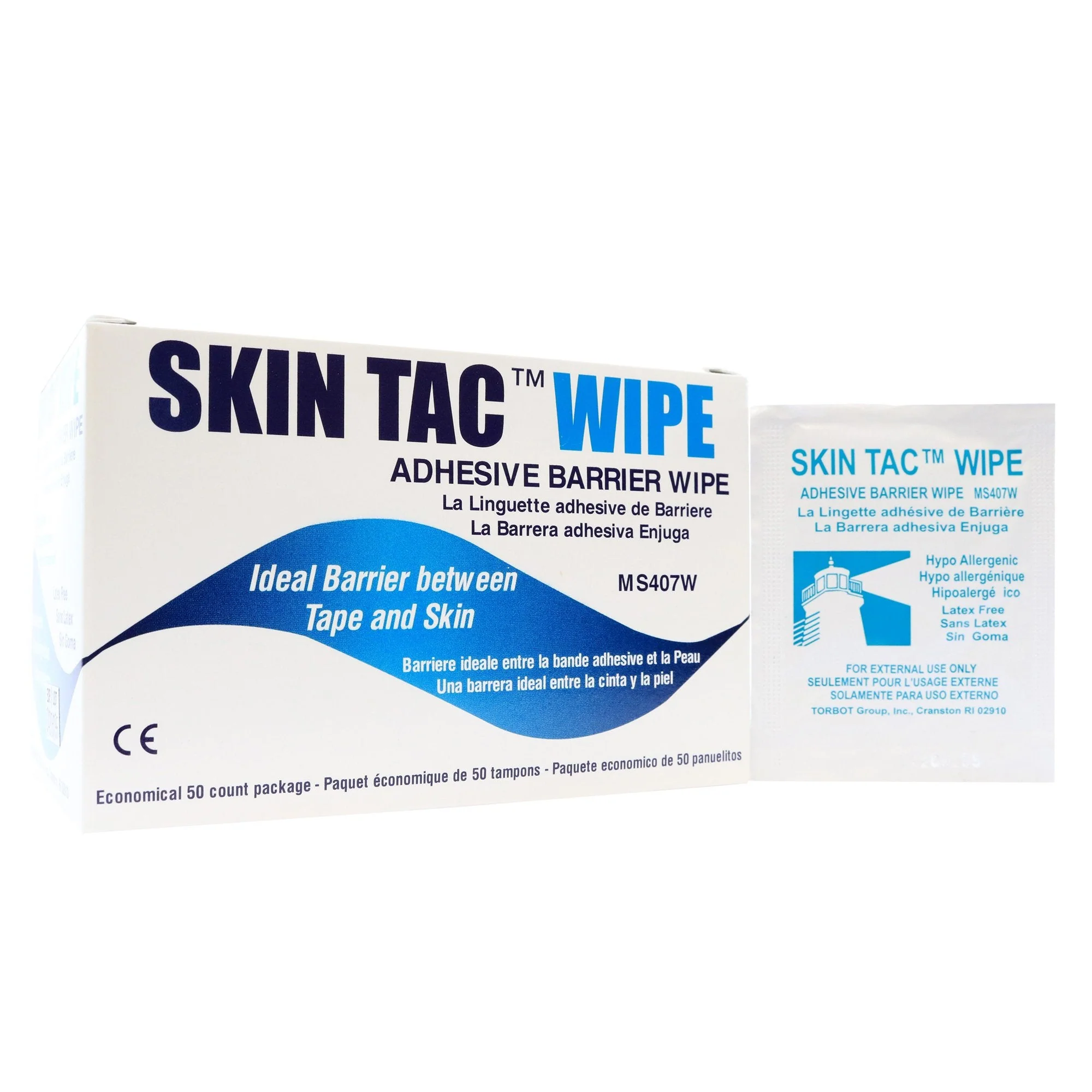 Torbot Group Skin Tac Skin Barrier Wipe, 2 x 2 Inch (50/BX) - Image 5