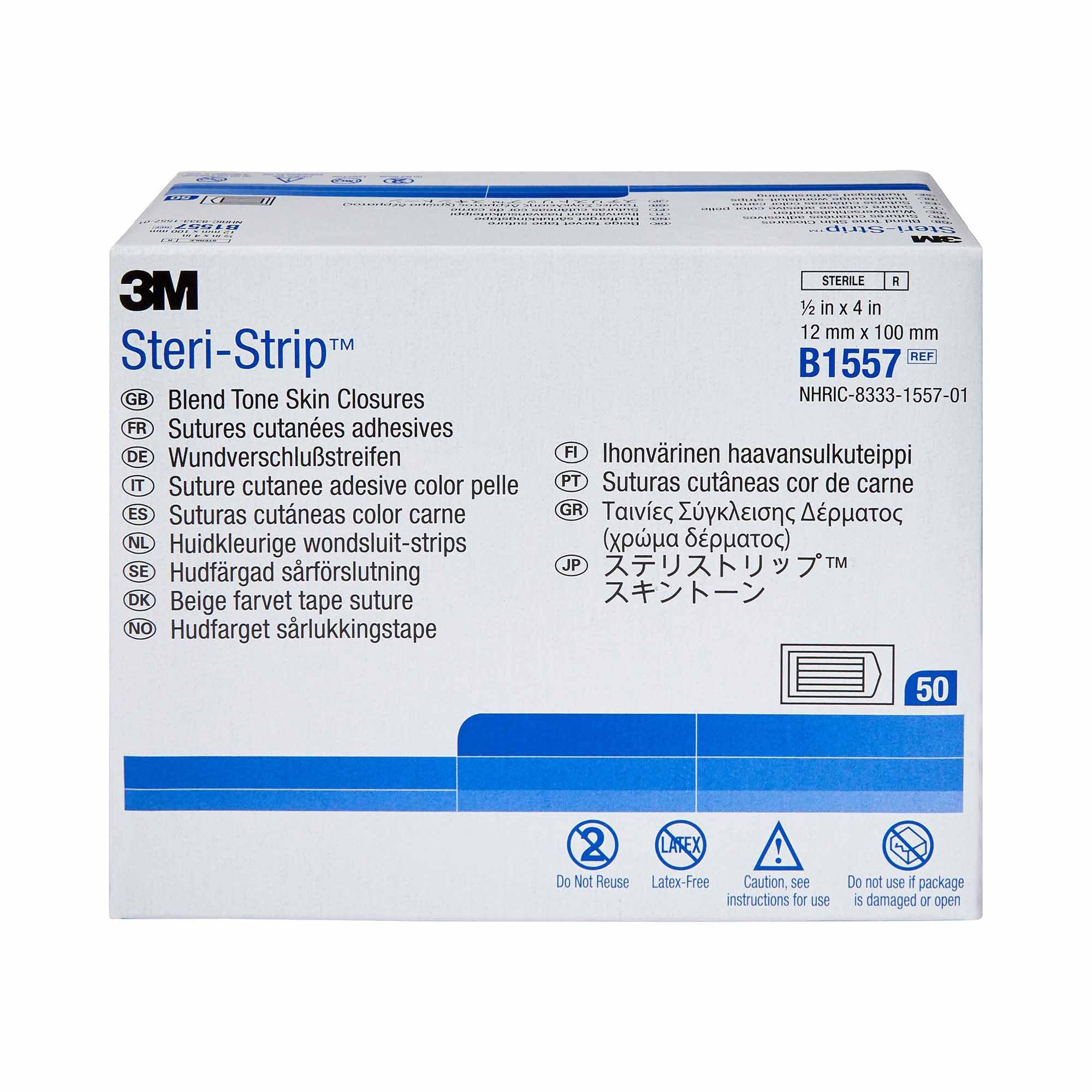 Solventum Corporation 3M Steri-Strip Skin Closure Strips, Sterile, nonwoven (200/CS) - Image 2