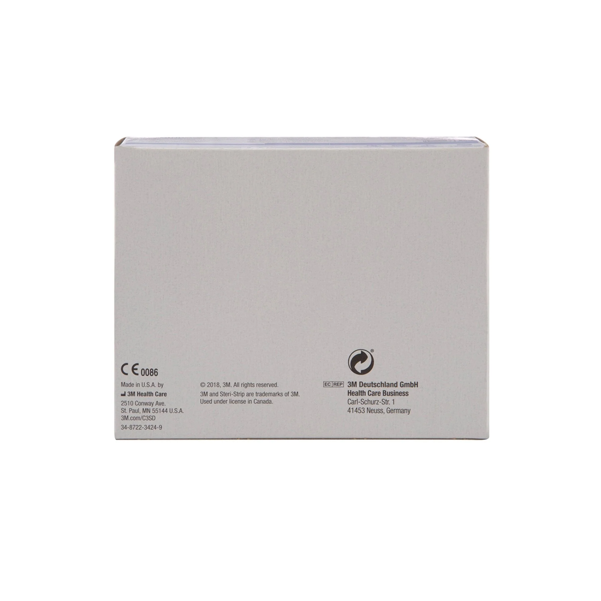 Solventum Corporation 3M Steri-Strip Skin Closure Strips, 1/2 x 4 inch, Reinforced Strip, White (200/CS) - Image 5
