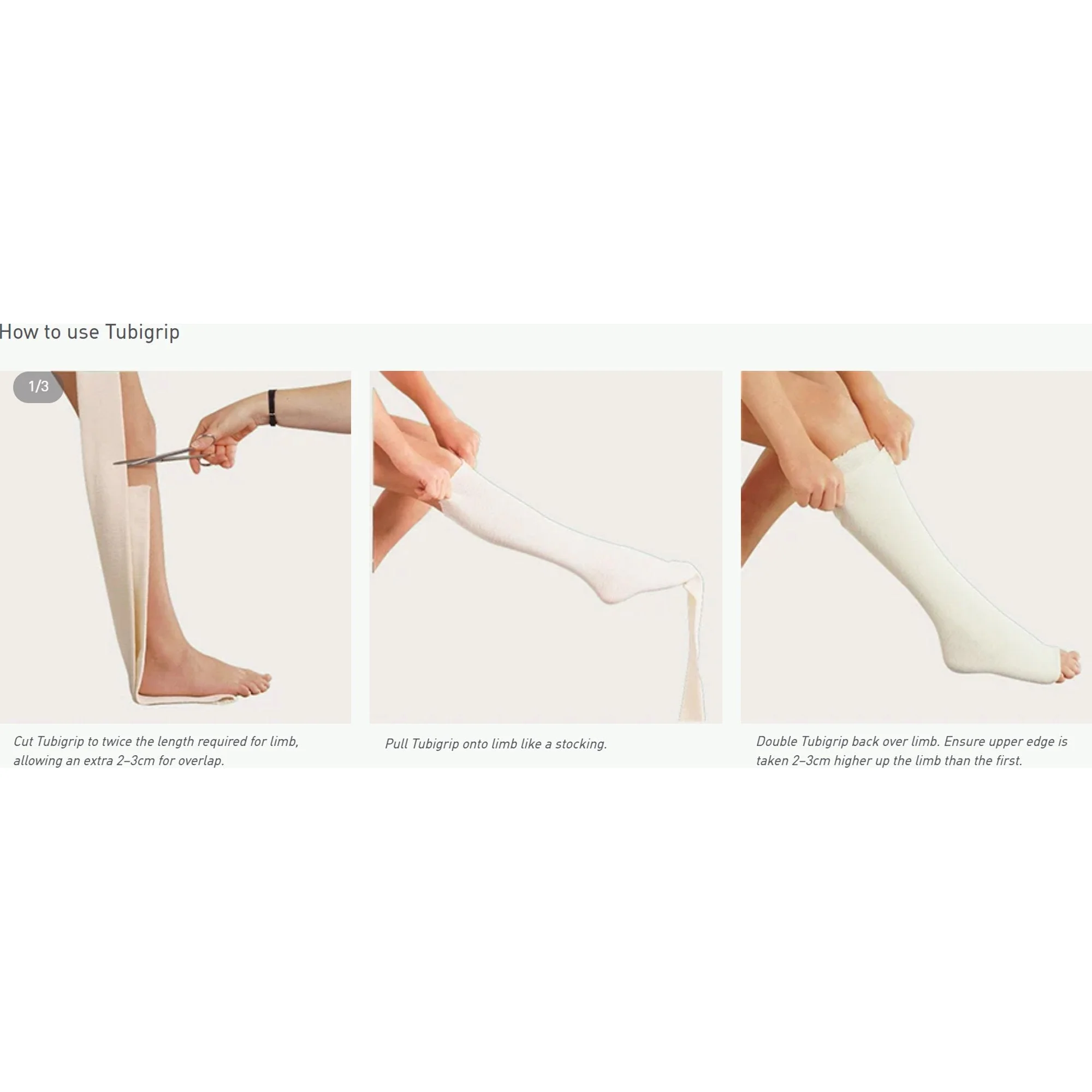Molnlycke Tubigrip Pull On Elastic Tubular Support Bandage, 10 Meter, Size J - Image 3