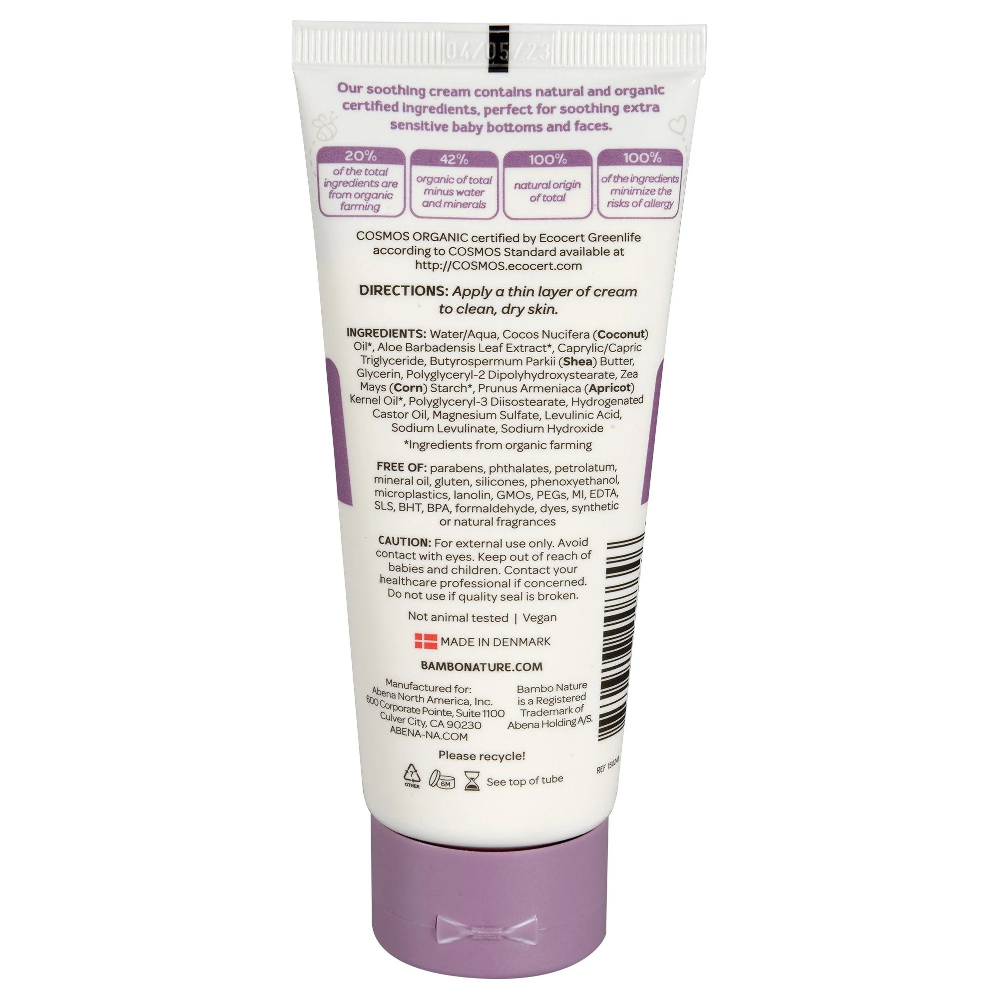 Abena North America Bambo Nature Love Balm Soothing Cream, 100 mL tube (48/CS) - Image 3