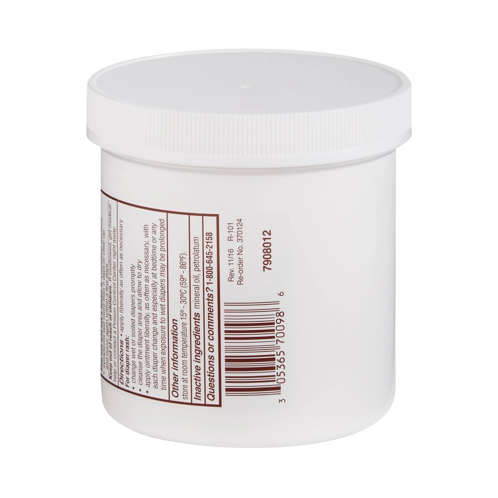 Major Pharmaceuticals Rugby Zinc Oxide Skin Ointment USP, 16 oz. - Image 3