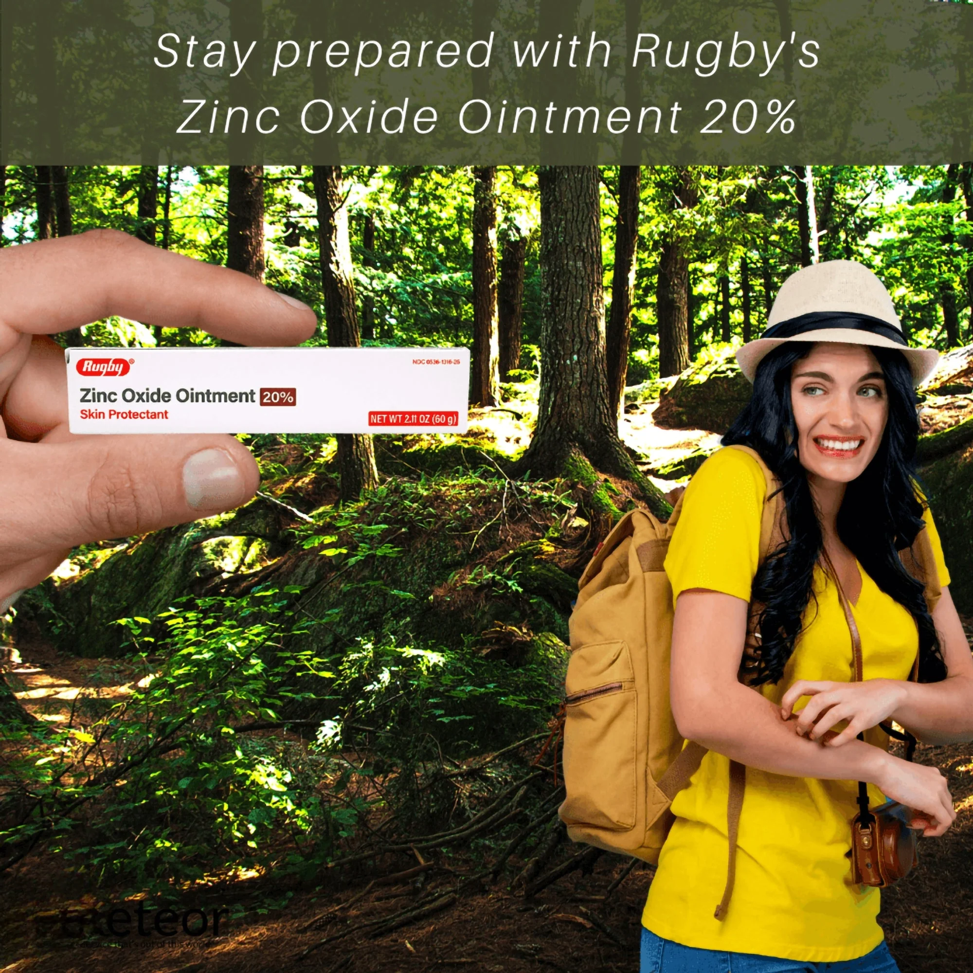 Major Pharmaceuticals Rugby 20% Zinc Oxide Ointment Skin Protectant, 60-gram Tube - Image 3