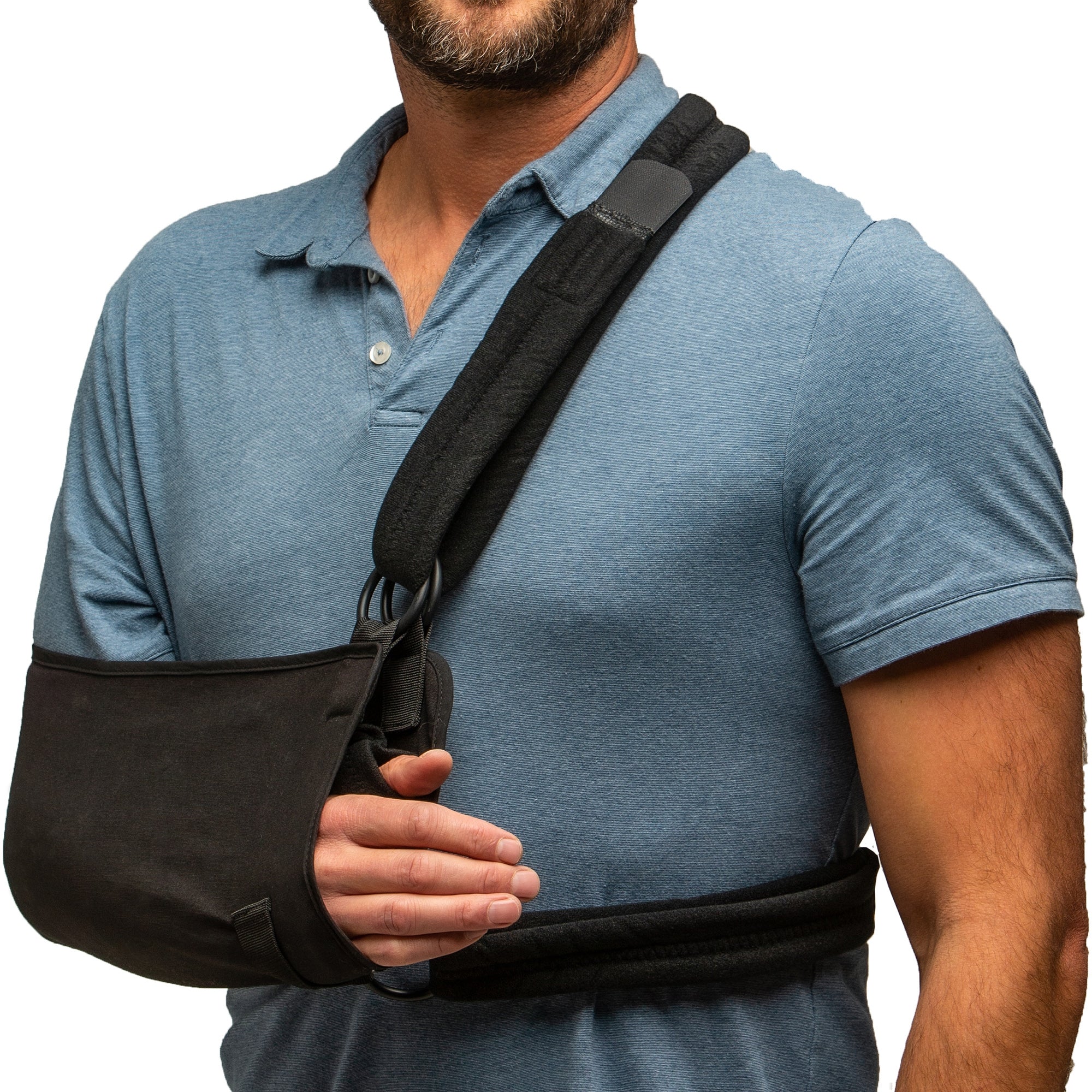Hely & Weber Sling and Swathe Shoulder Immobilizer GUS Large O-Ring / Hook and Loop Strap Closure Left or Right Arm
