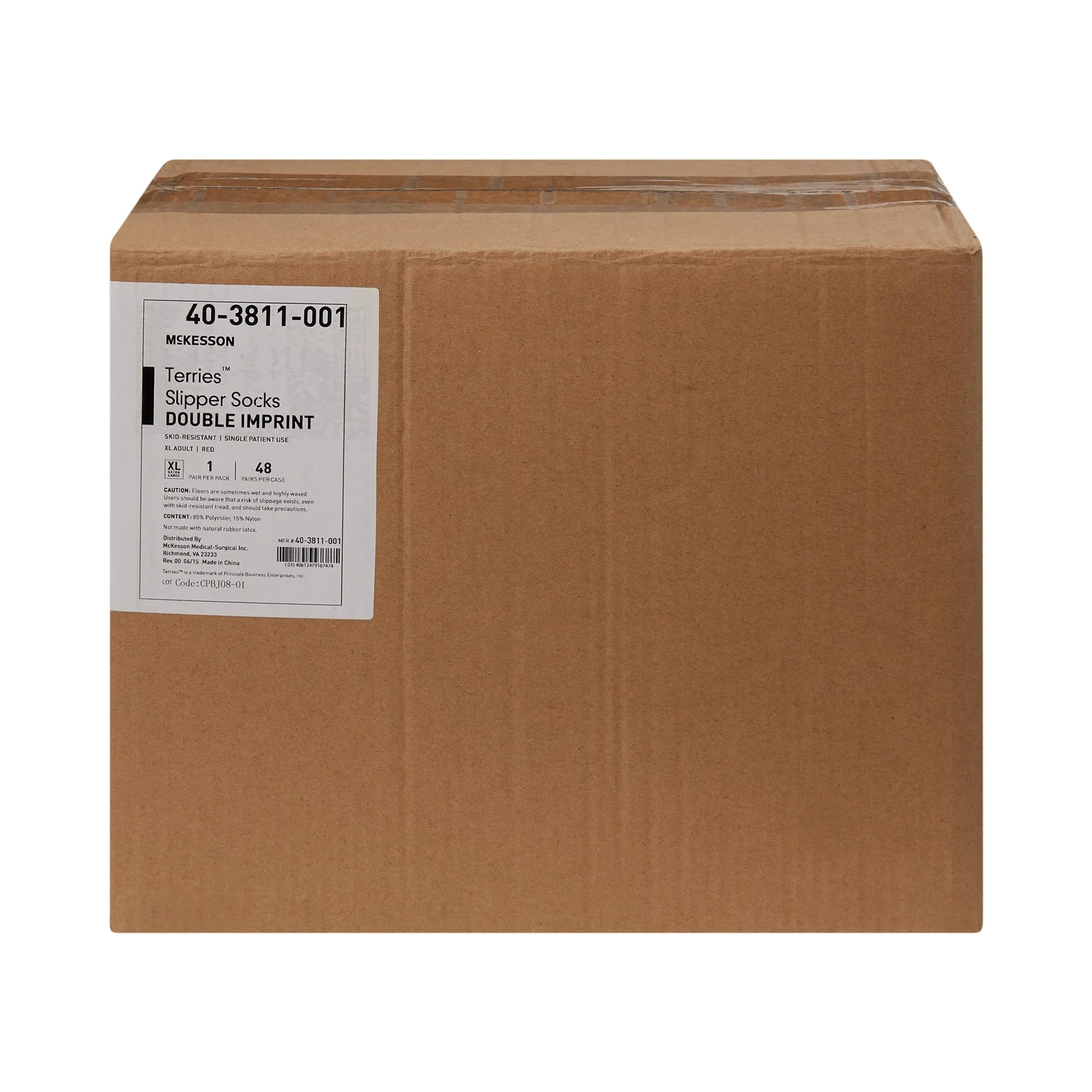 McKesson Brand McKesson Terries Adult Slipper Socks, Extra Large (48/CS) - Image 3