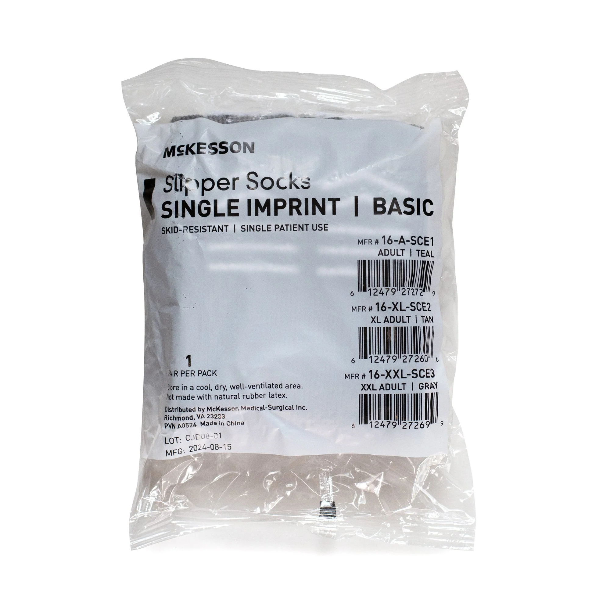 McKesson Brand McKesson Slipper Socks, Single Tread, 2X-Large, Gray (48/CS) - Image 5