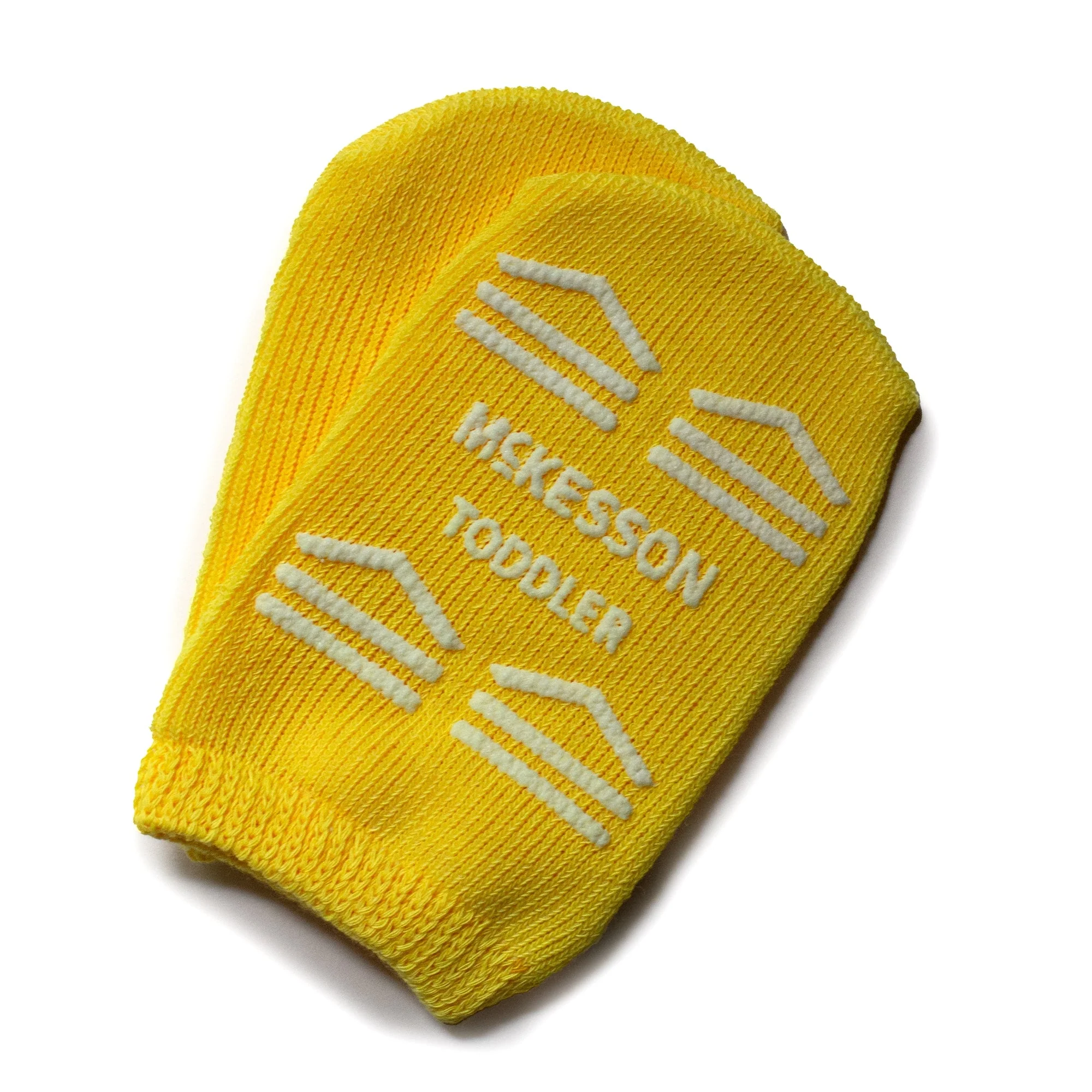 McKesson Brand McKesson Slipper Socks, Single Tread, Toddler Size, Yellow (48/CS)