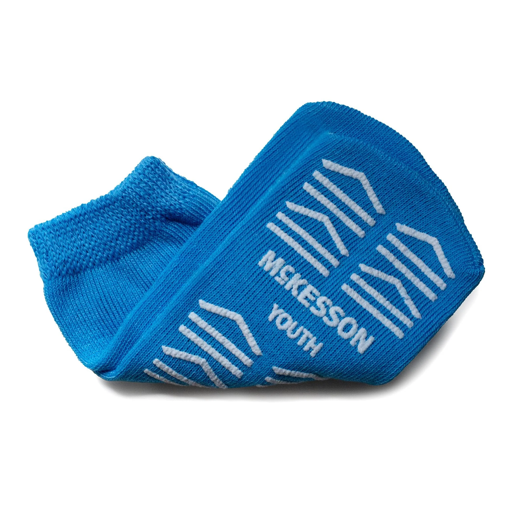 McKesson Brand McKesson Slipper Socks, Single Tread, Youth Size, Light Blue (48/CS)