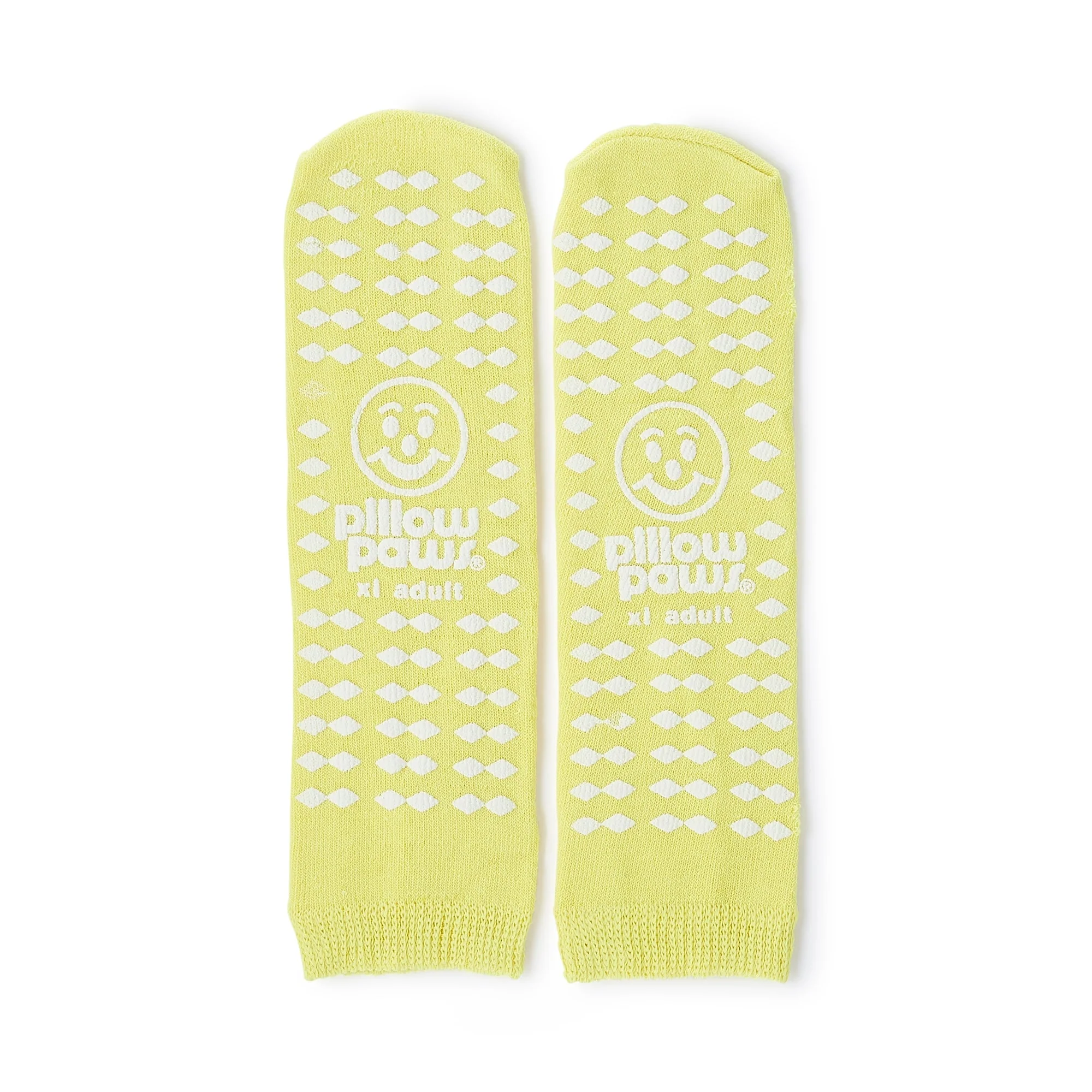 Principle Business Enterprises Pillow Paws Risk Alert Terries Slipper Socks, Extra Large, Pale Yellow (48/CS) - Image 2