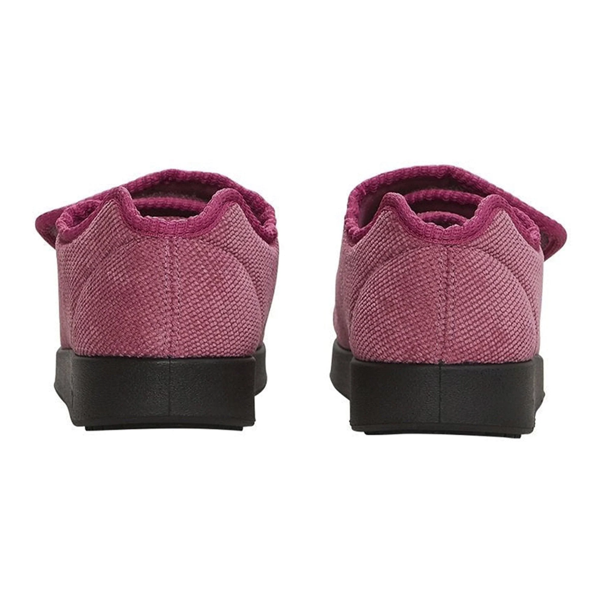 Silverts Adaptive LLC Silverts Women's Double Extra Wide Easy Closure Slippers, Dusty Rose, Size 10 - Image 3
