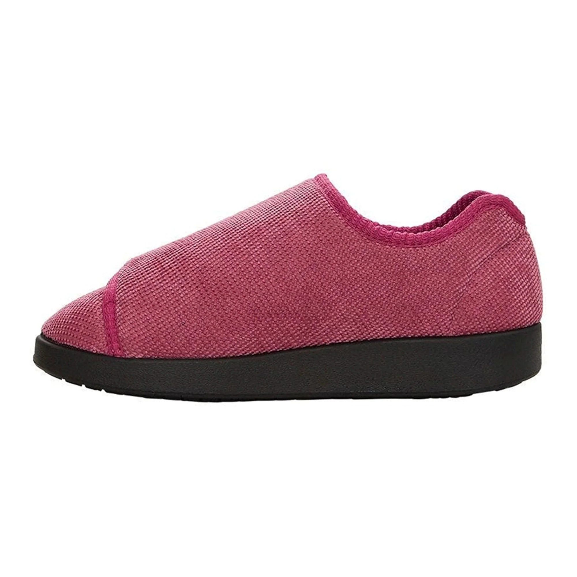 Silverts Adaptive LLC Silverts Women's Double Extra Wide Easy Closure Slippers, Dusty Rose, Size 10 - Image 4