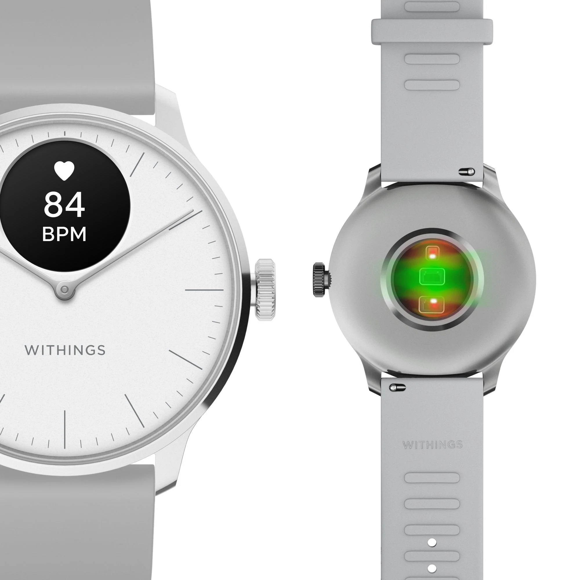Withings Inc Withings ScanWatch Light Smart Watch, 37mm, White - Image 2