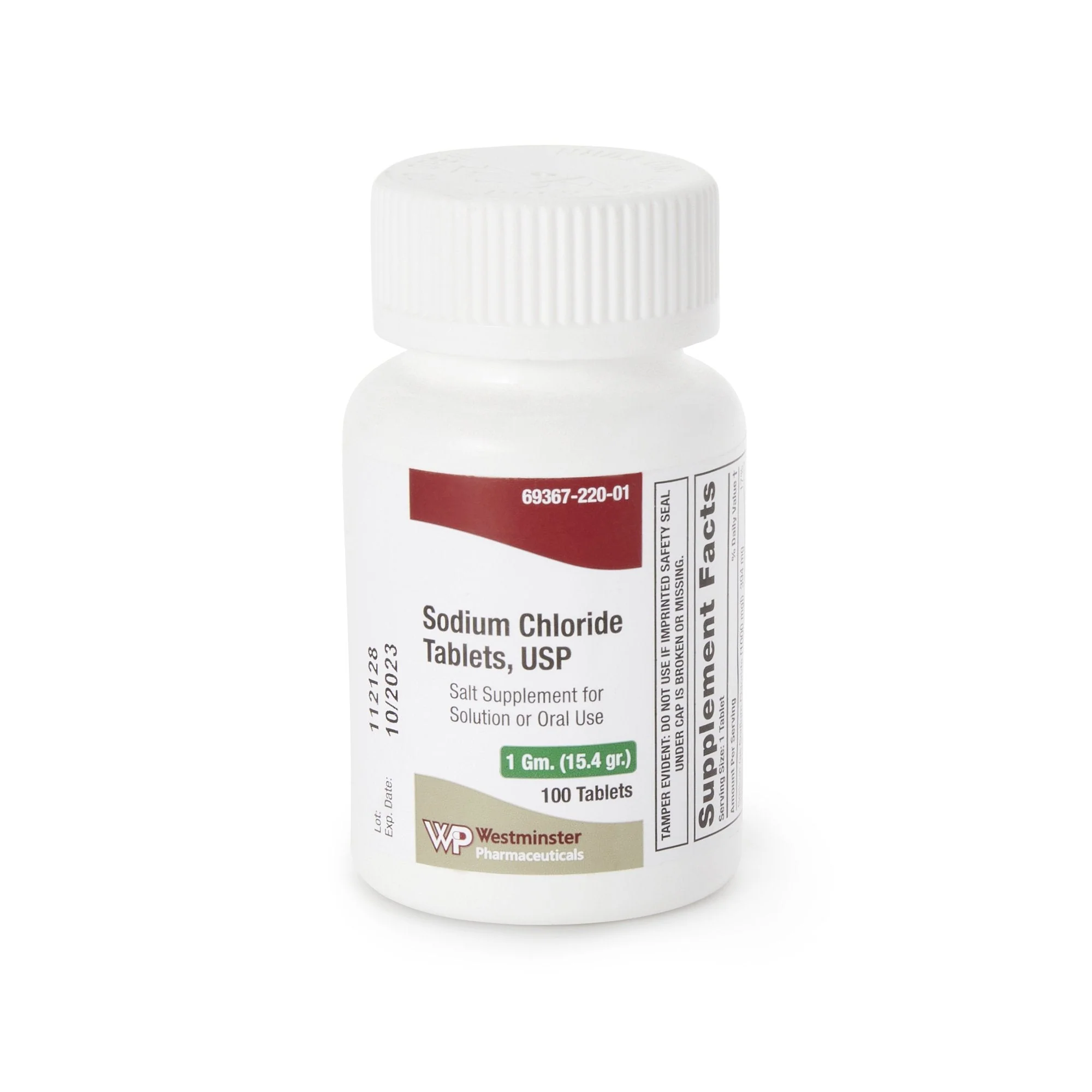 Westminster Pharmaceuticals Westminster Pharmaceuticals Sodium Chloride Supplement