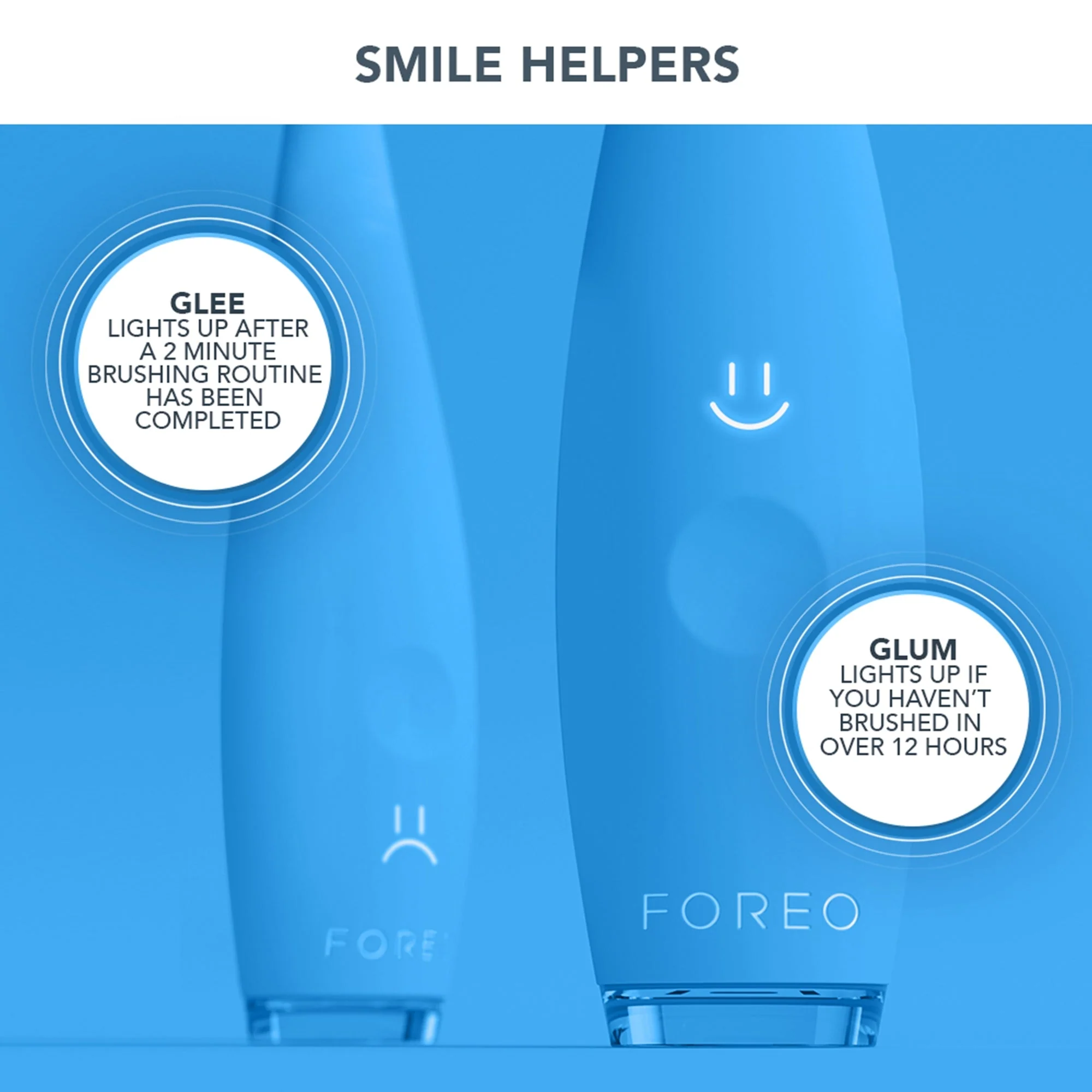 Foreo Inc ISSA baby Soft Silicone Sonic Toothbrush, Bubble Blue Dino - Image 4