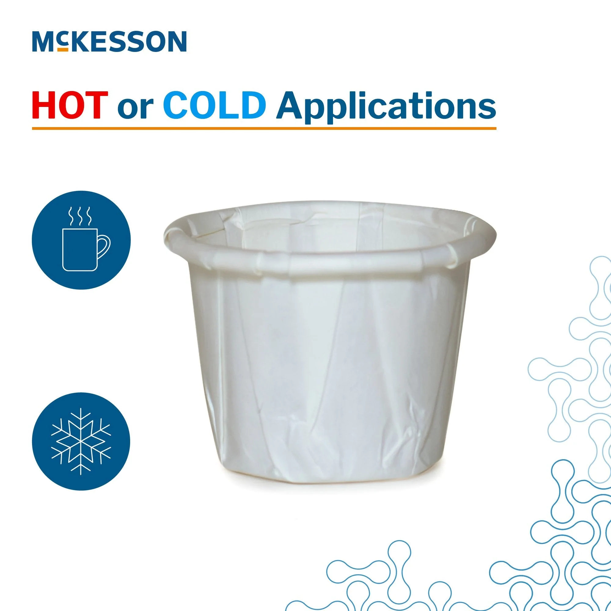 McKesson Brand McKesson White Paper Soufflé Cup, 0.75-ounce Capacity (5000/CS) - Image 4