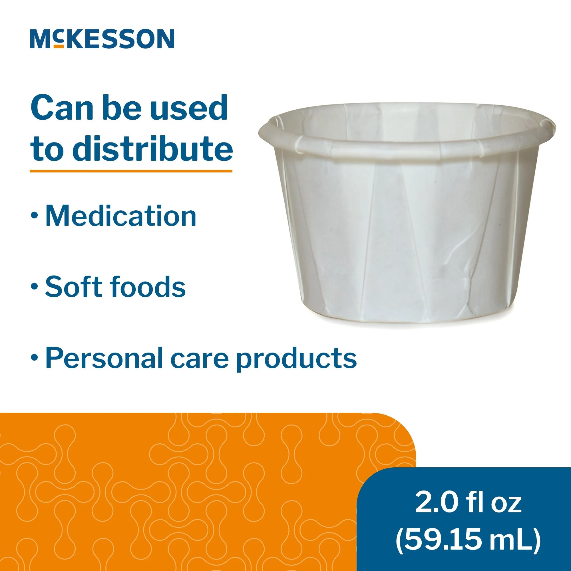 McKesson Brand McKesson White Paper Soufflé Cup, 2-ounce Capacity (5000/CS) - Image 3