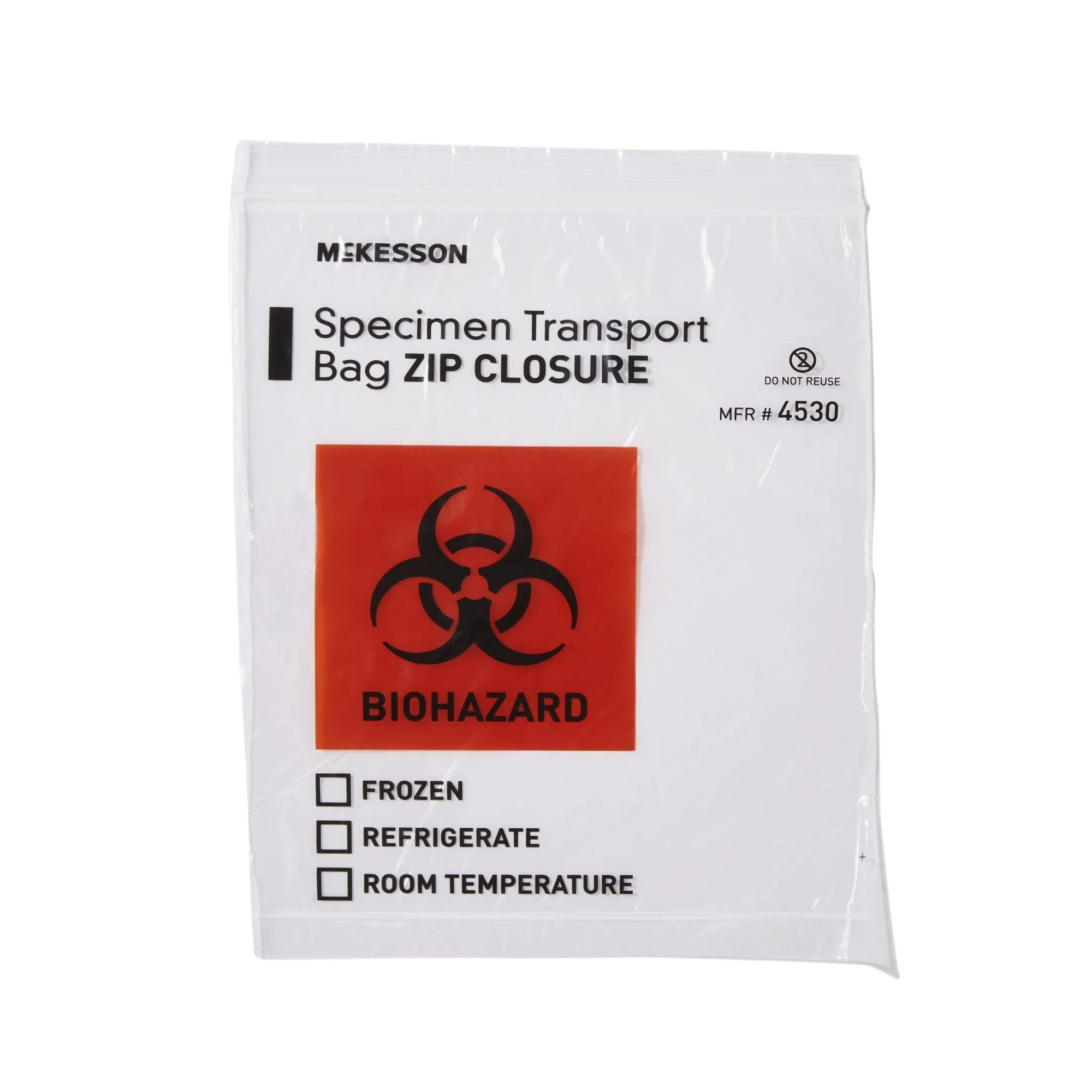 McKesson Brand McKesson Specimen Transport Bag, Zip Closure, 8 x 10 Inch (1000/CS)