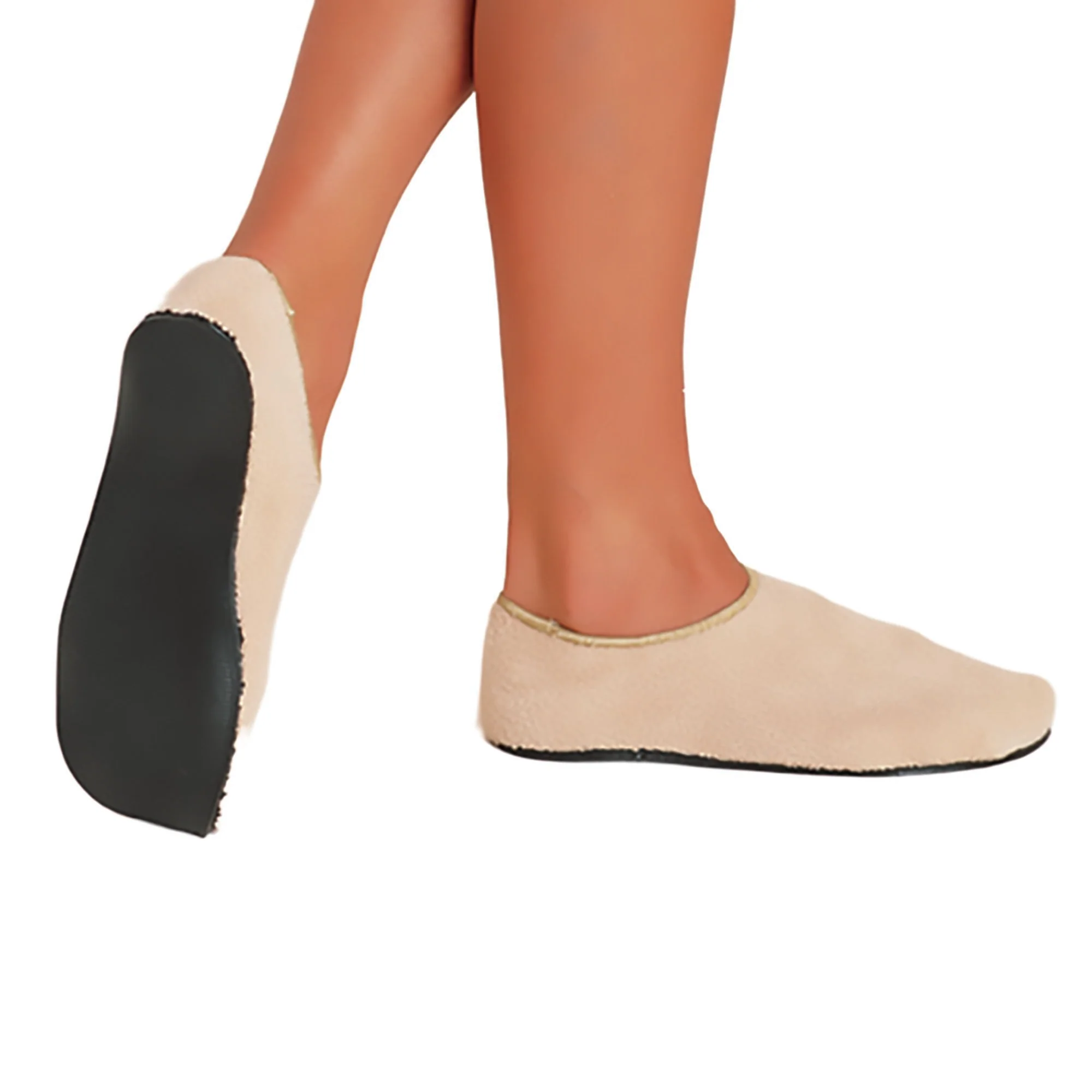 The Pillow Factory Division Care-Steps II Slippers for Adult Shoe Sizes 11 – 12, Beige (60/CS)