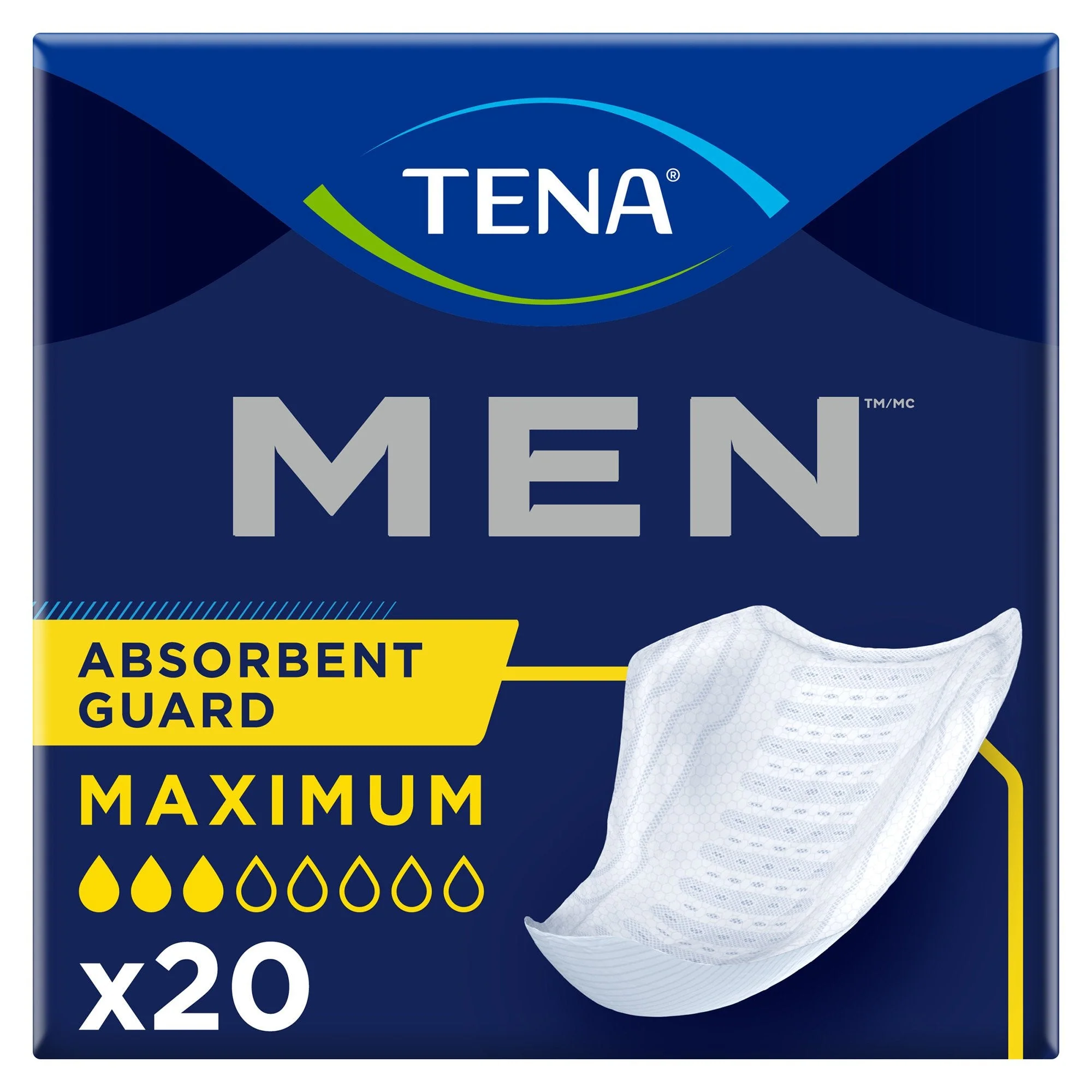 Essity HMS North America Inc Tena MEN Maximum Guards, Bladder Control Pad (120/CS) - Image 3
