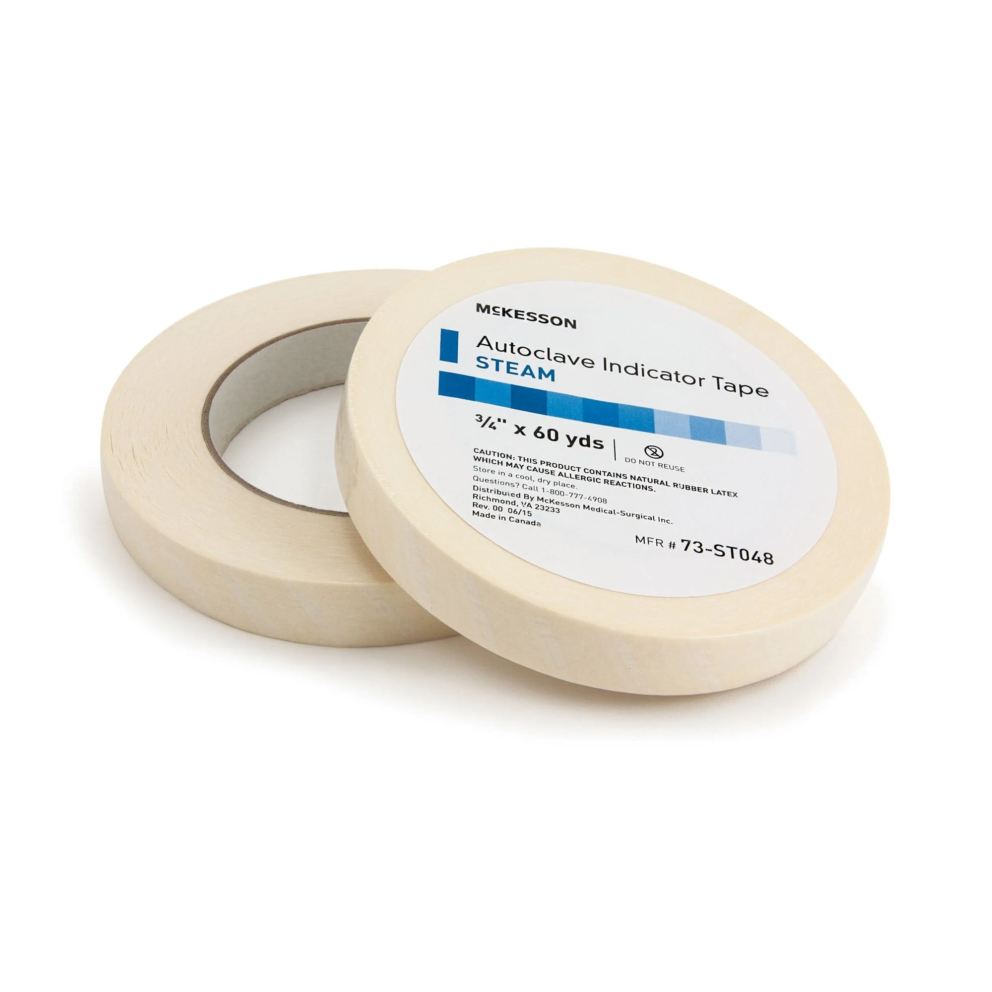 McKesson Brand McKesson Steam Indicator Tape, 0.5 Inch x 60 Yard (24/CS)